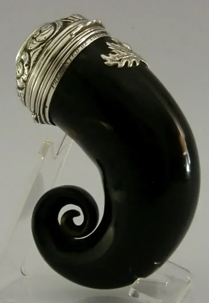 Woonaccessoires Zeldzame Schotse Georgische sterling zilveren snuifdoos, medisch, Liverpool, ca. 1820 photo