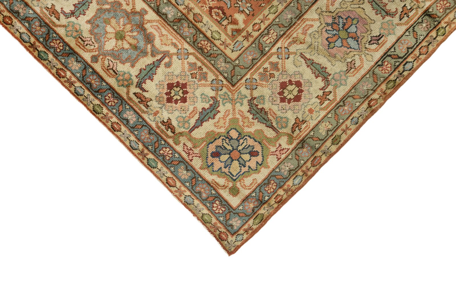 Antique Turkish Sultanabad Rug, 1920, Terracotta And Ivory photo buy