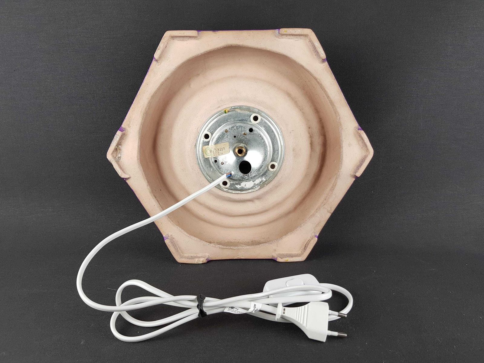Vintage Sische Leuchten Paarse En Groene Wandlamp/Plafondlamp, Jaren 1970 photo Verlichting