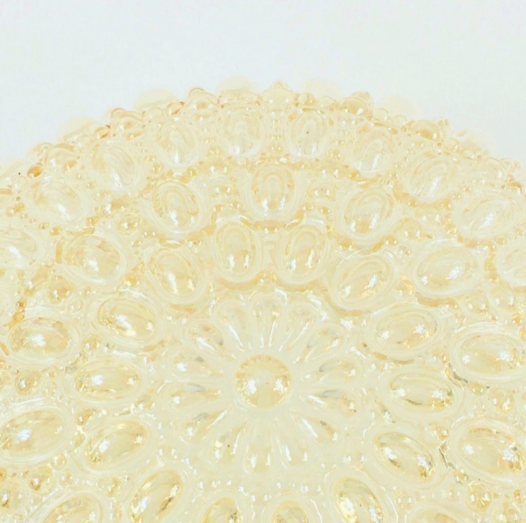 Mid-Century Amber Bubbelglas Plafondlamp van Helena Tynell voor Limburg, Duitsland, jaren 1960/1970 photo 300.0