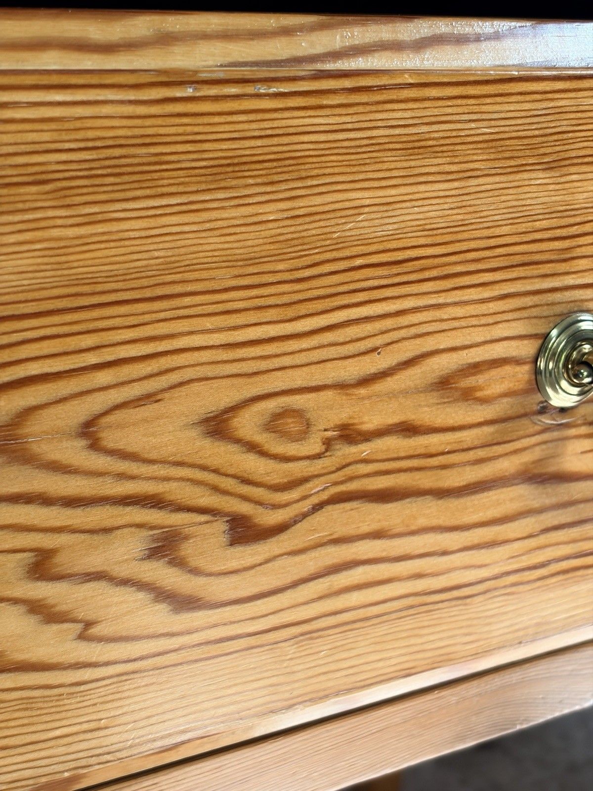 photo for sale Antique Edwardian Pine Dressing Chest Table Vanity Swing Mirror 2 Drawers Glass
