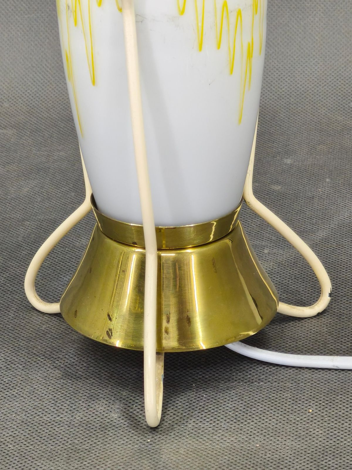 photo for sale Zukov Tsjechische Mid-Century glazen tafellamp, jaren 1960