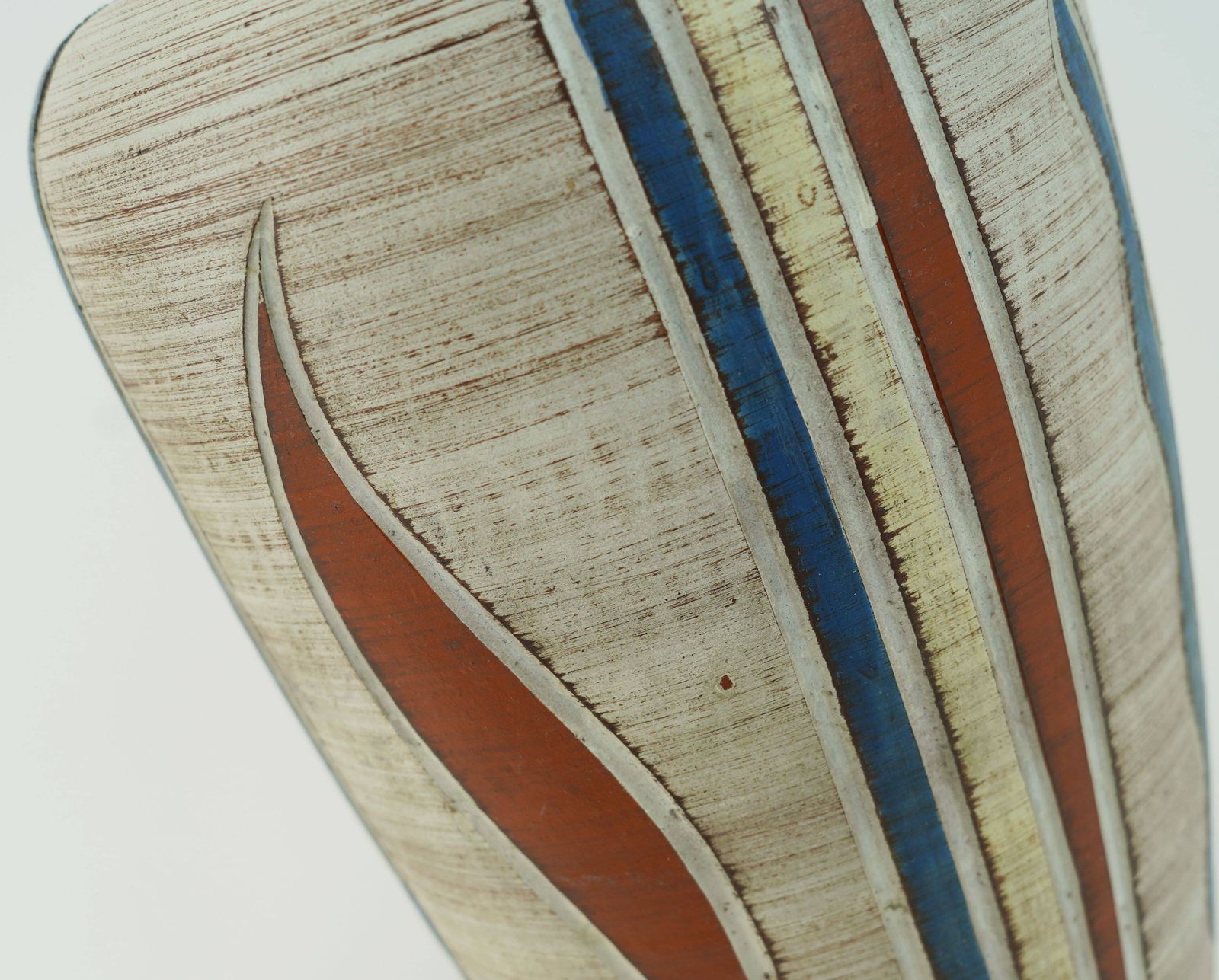 West German Mid Century Vase, Sawa Keramik, 1950s, Sgraffito Decoration, Model 300/30 photo vinterior