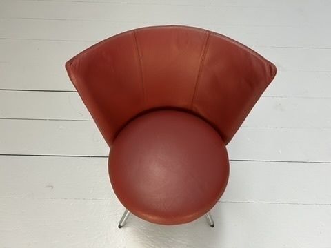 photo for sale Pair Of Erik Jorgensen “Ej 11” Cocktail Chairs – In Oxblood Leather