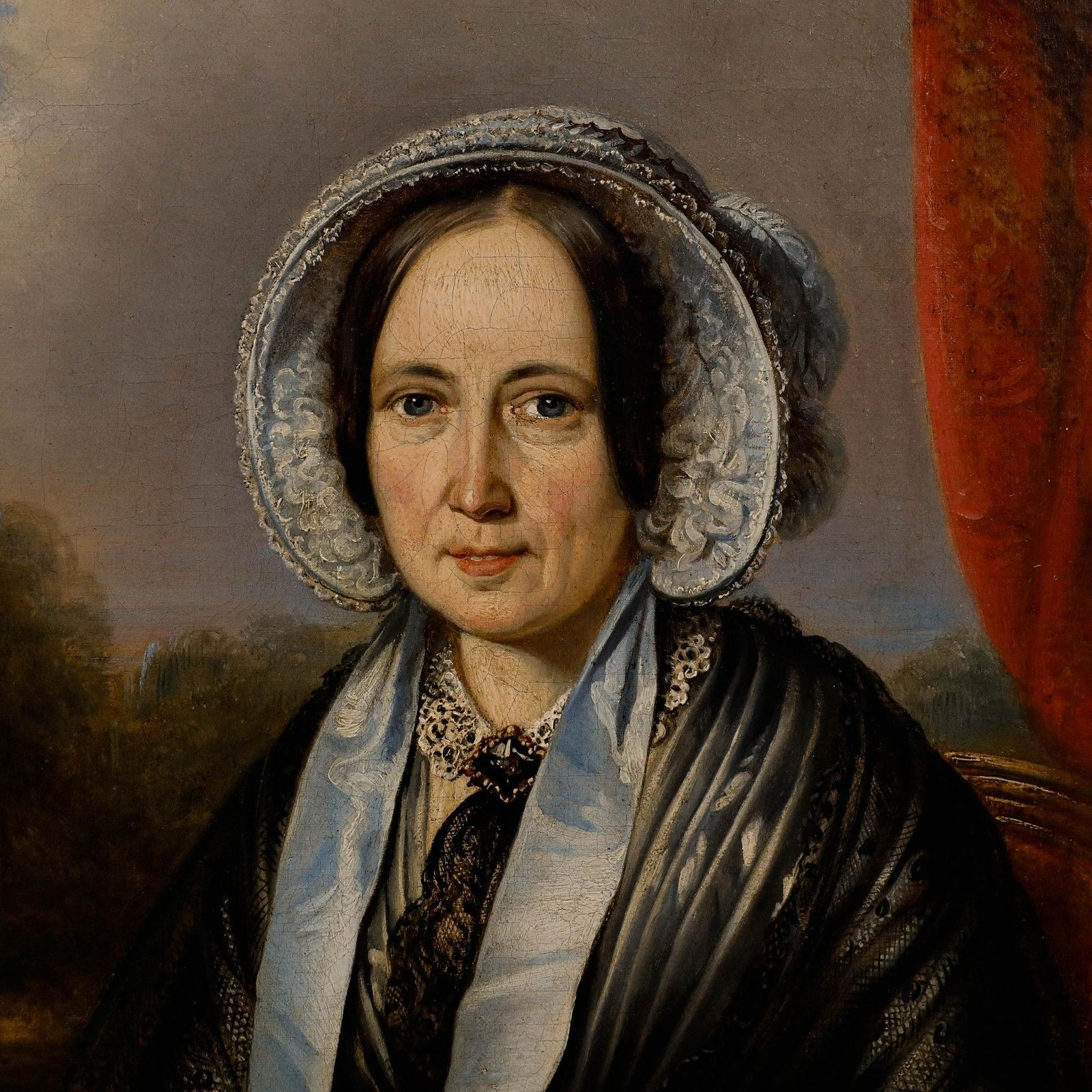 Adrien Wulffaert (1804 1873) Framed Mid 20th Century Oil, Lady In Mourning photo 795.0