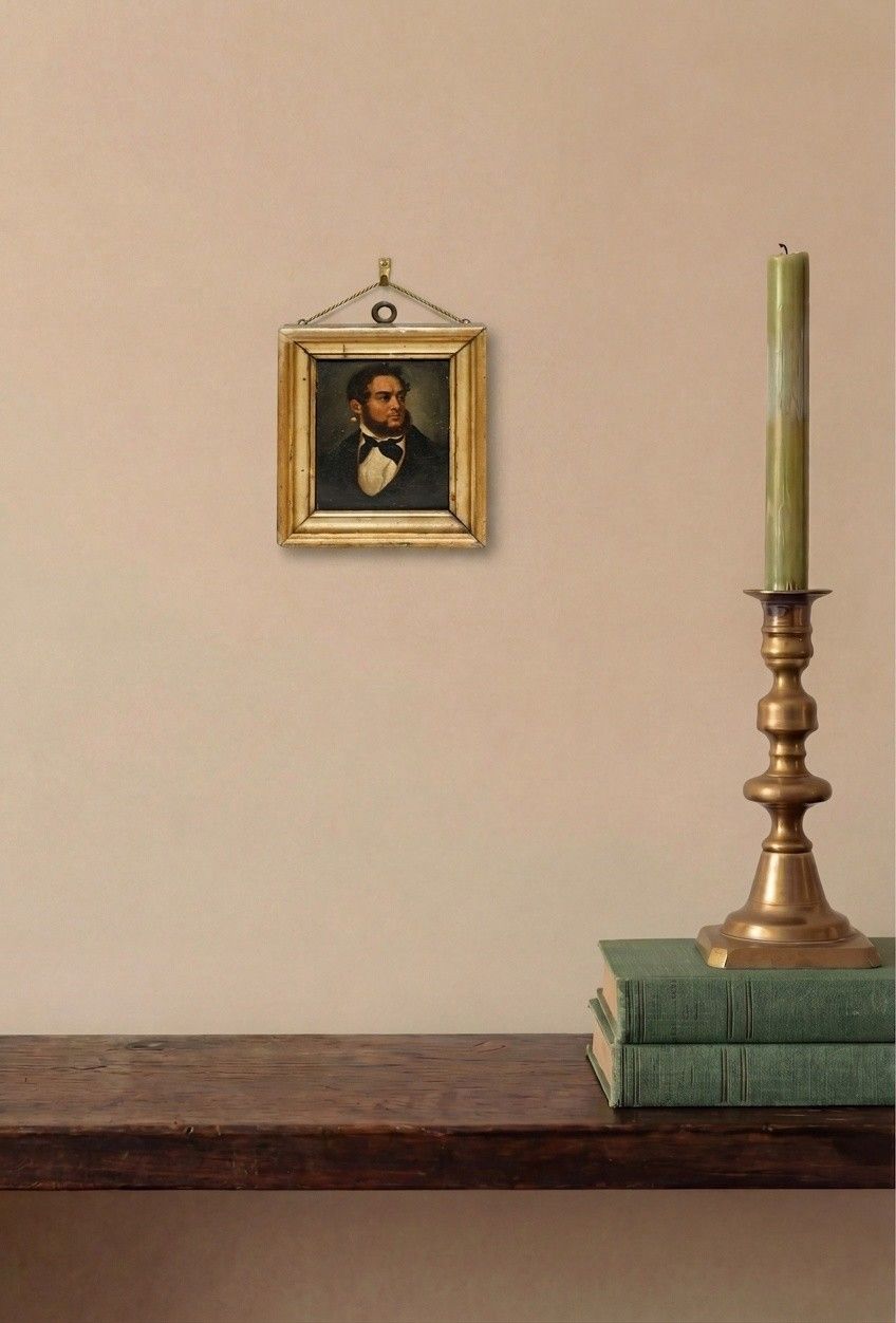 German School Miniature 19th Century Oil, Franz Heinrich Zitz photo for sale