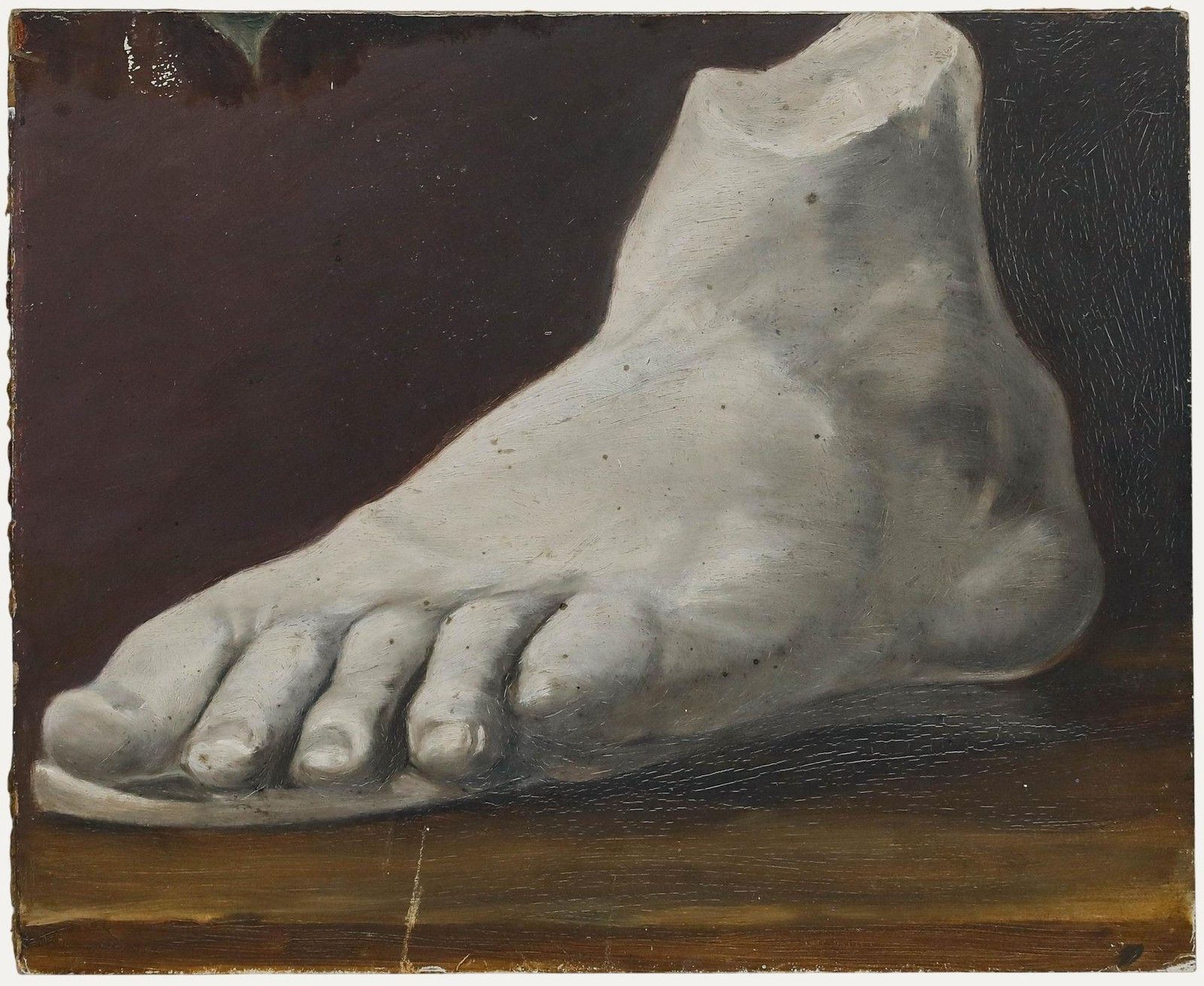 E. Gaubert Late 19th Century Oil, Study Of A Marble Foot