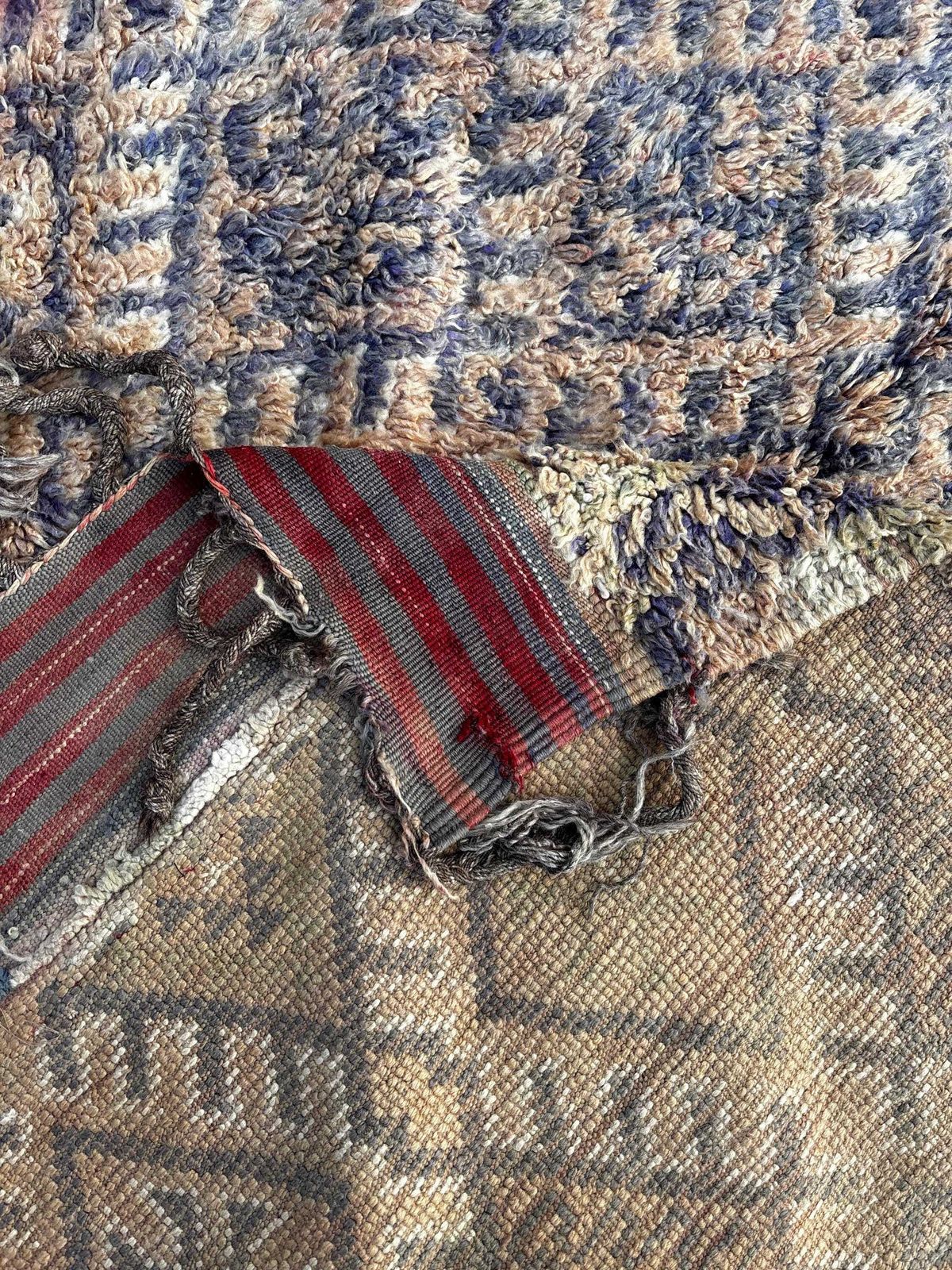 Large Vintage Moroccan Talsint Rug 200x380 Cm – Handmade Berber Wool Rug – Rare Tribal Area Rug – Authentic Moroccan Carpet photo 2000.0
