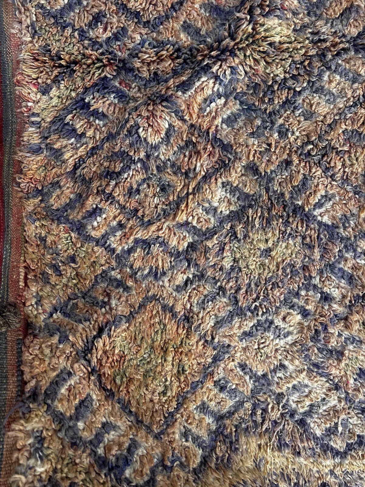 photo for sale Large Vintage Moroccan Talsint Rug 200x380 Cm – Handmade Berber Wool Rug – Rare Tribal Area Rug – Authentic Moroccan Carpet