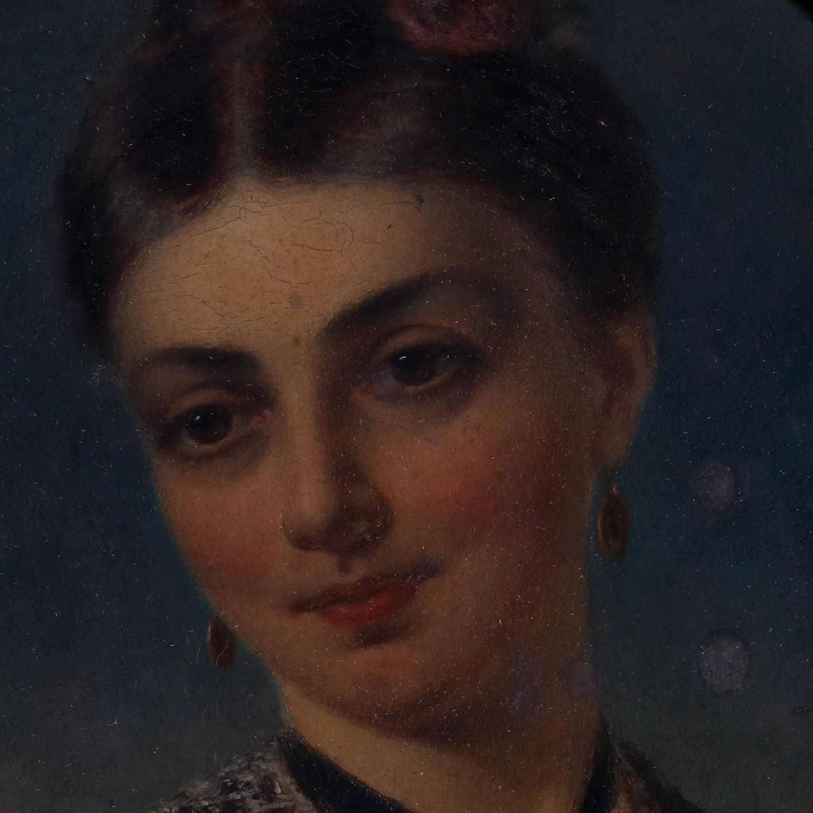 Arthur Miles (Act.C.1851 1880) Framed 1878 Oil, Portrait Of A Lady photo 695.0