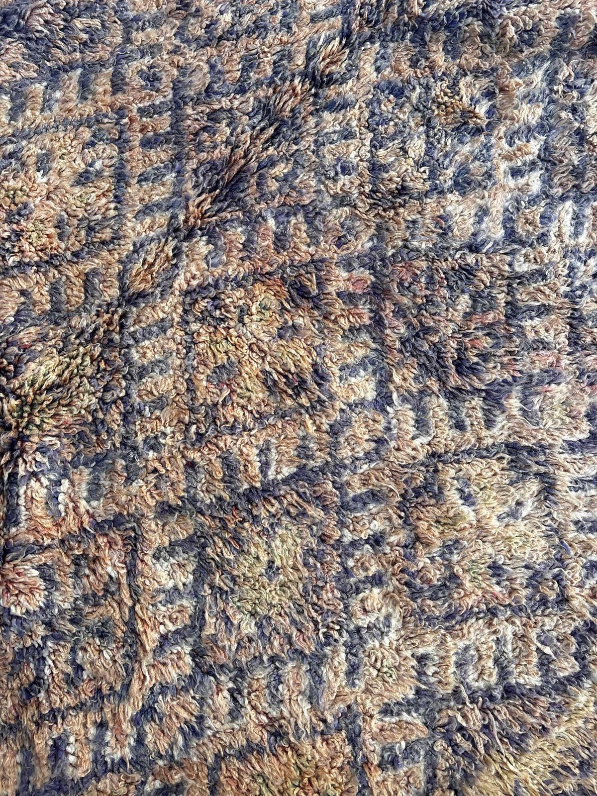 Textiles Large Vintage Moroccan Talsint Rug 200x380 Cm – Handmade Berber Wool Rug – Rare Tribal Area Rug – Authentic Moroccan Carpet photo