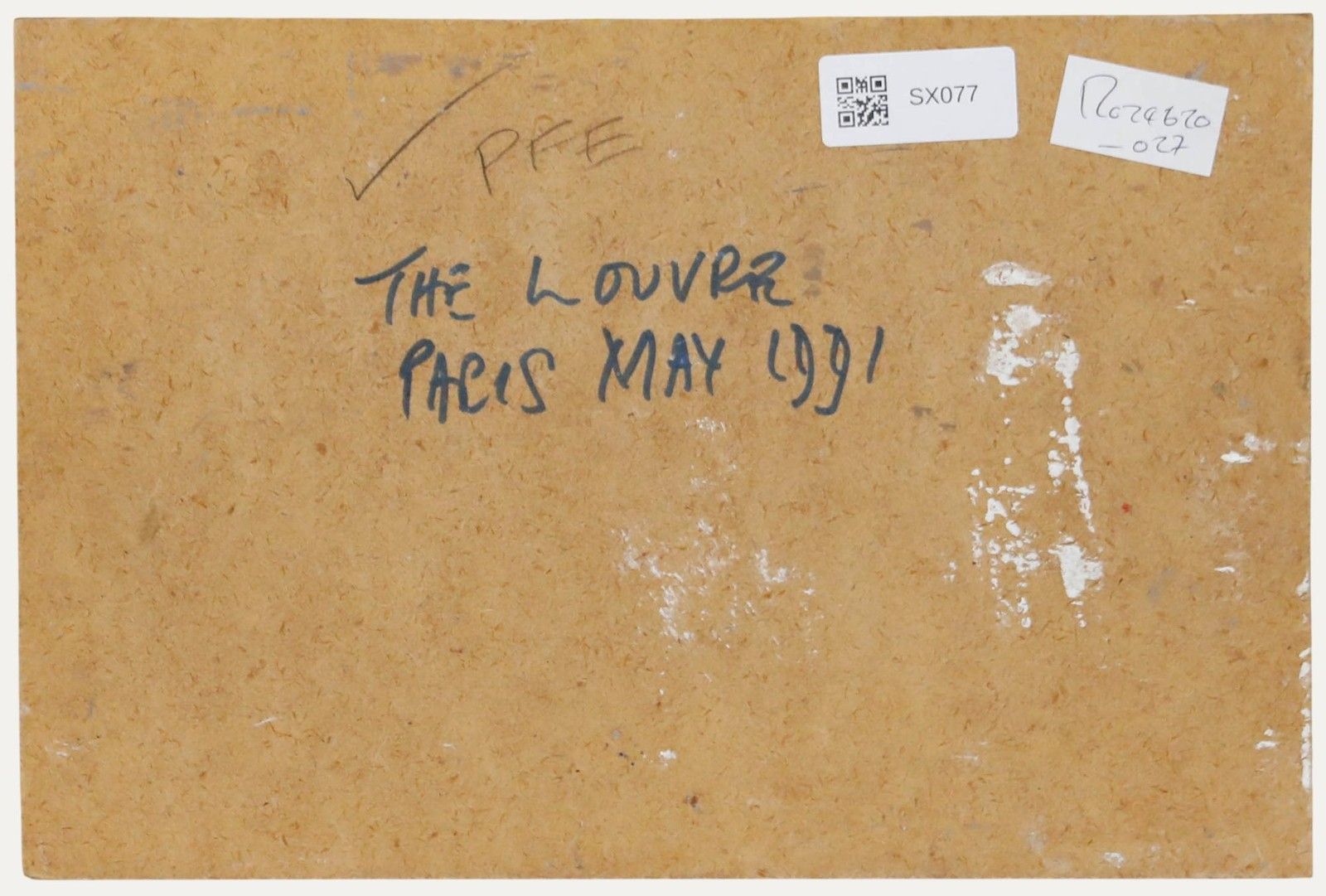 Geoffrey Burrows (1934 2023) 1991 Oil, The Louvre photo for sale