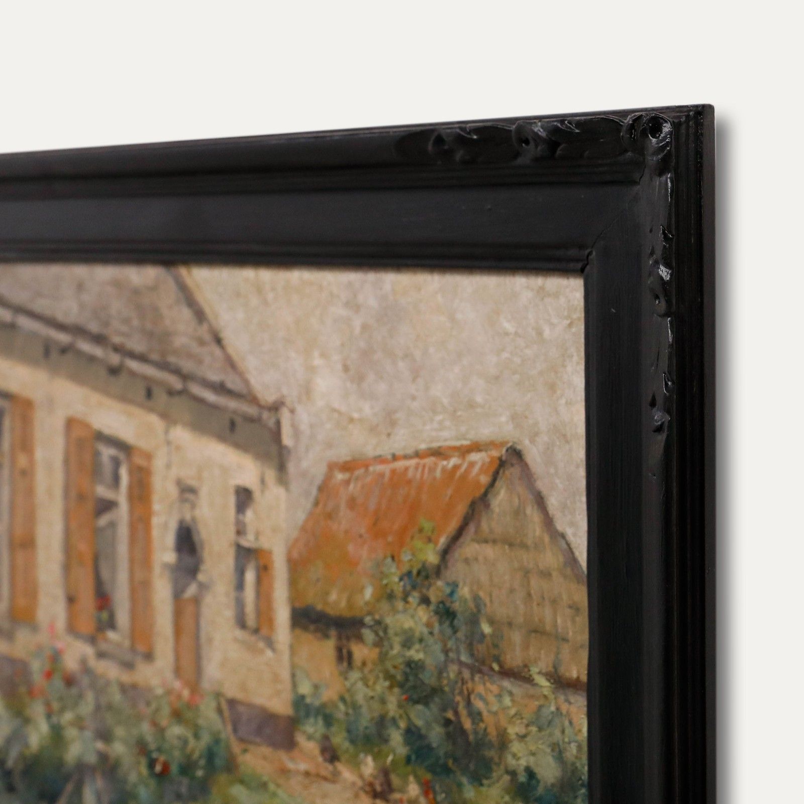 Victor Wagemaekers (1876 1953)  Belgian School Oil, Chickens In The Front Garden photo buy