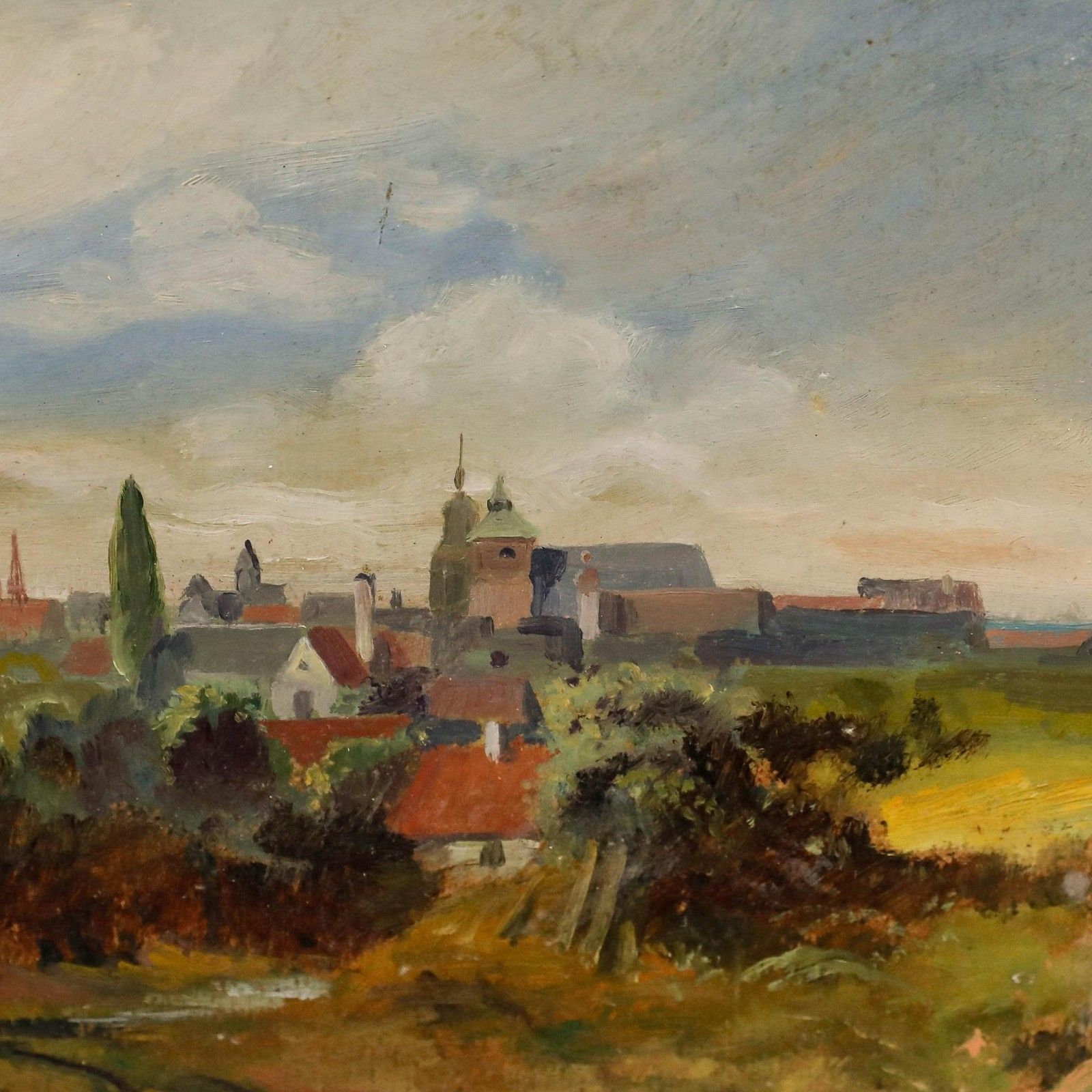 After Carl Spitzweg (1808 1885) Framed Oil, Walking Into Town photo Art