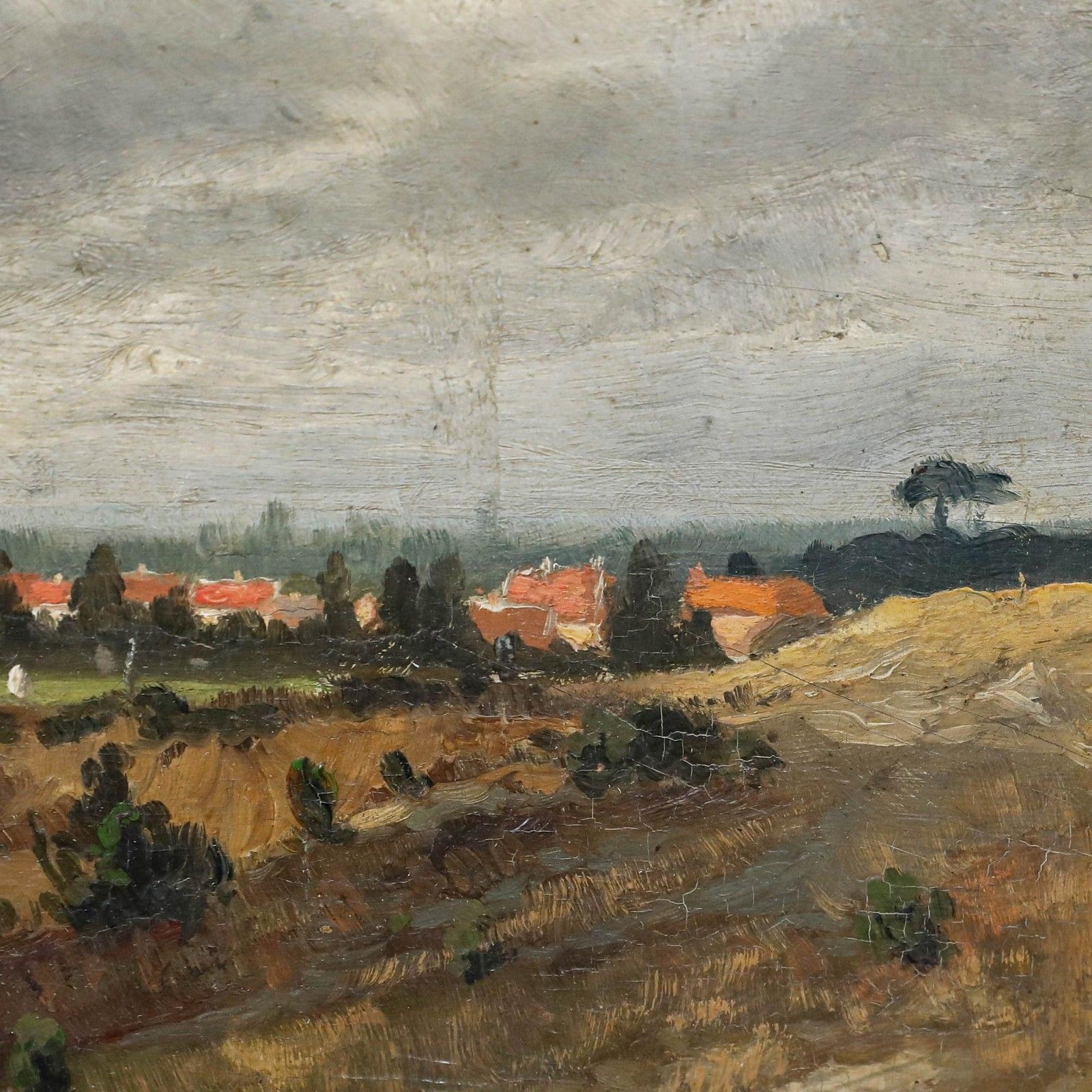 E. Verdonk Early 20th Century Oil, A European Town In Summer photo 250.0