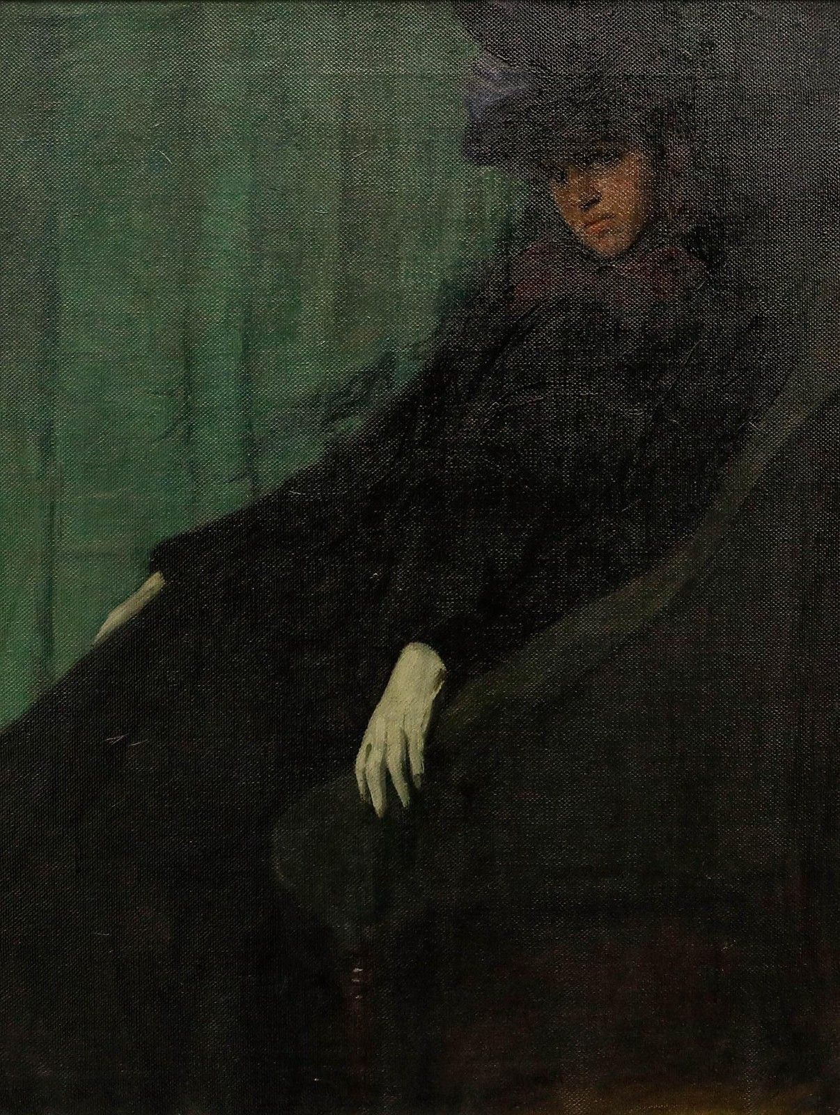 Attrib. Hermann Göhler (1874 1959) C.1900 Oil, After The Party photo furniture