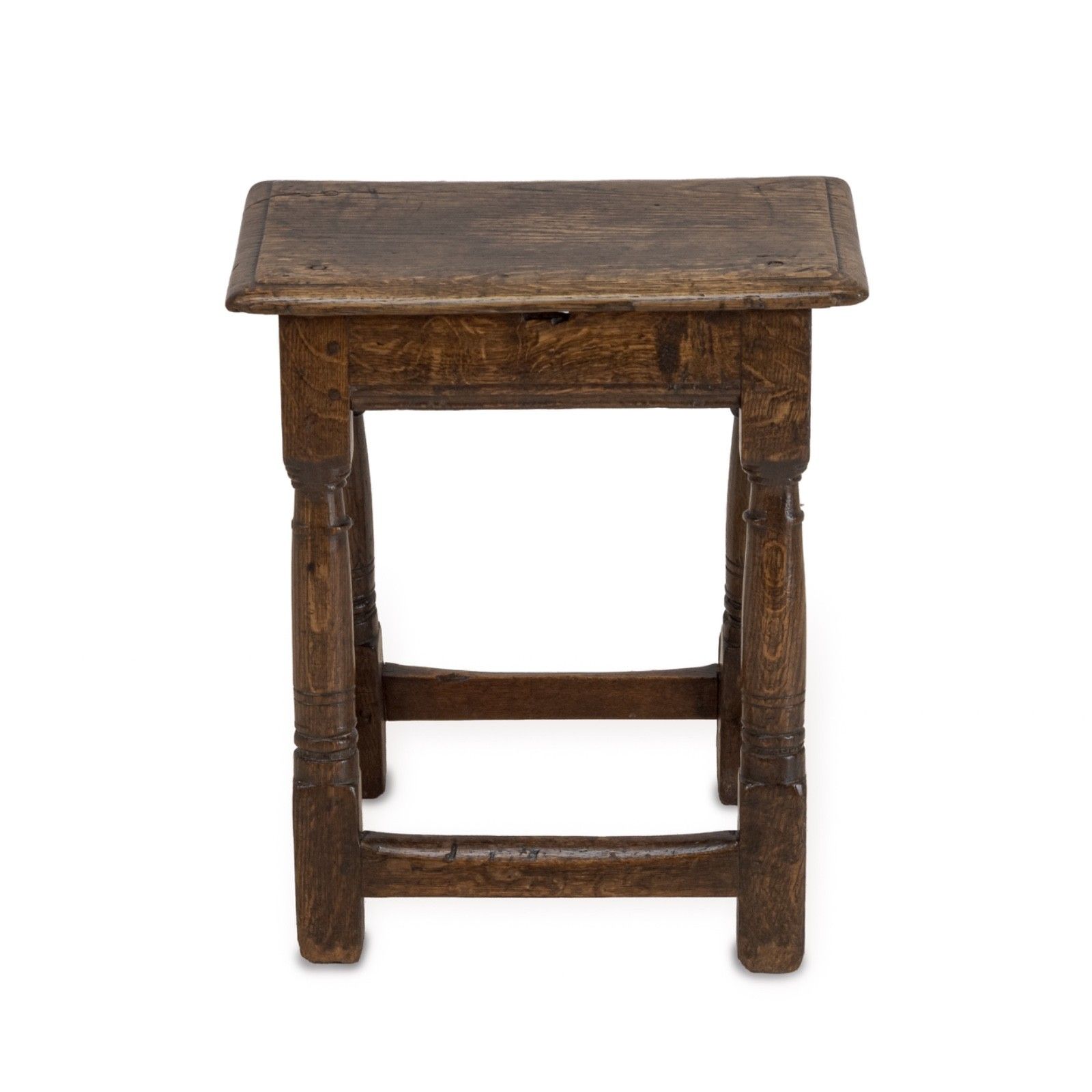 Late 17th / Early 18th Century English Oak Joint Stool, C.1680–1720 photo buy