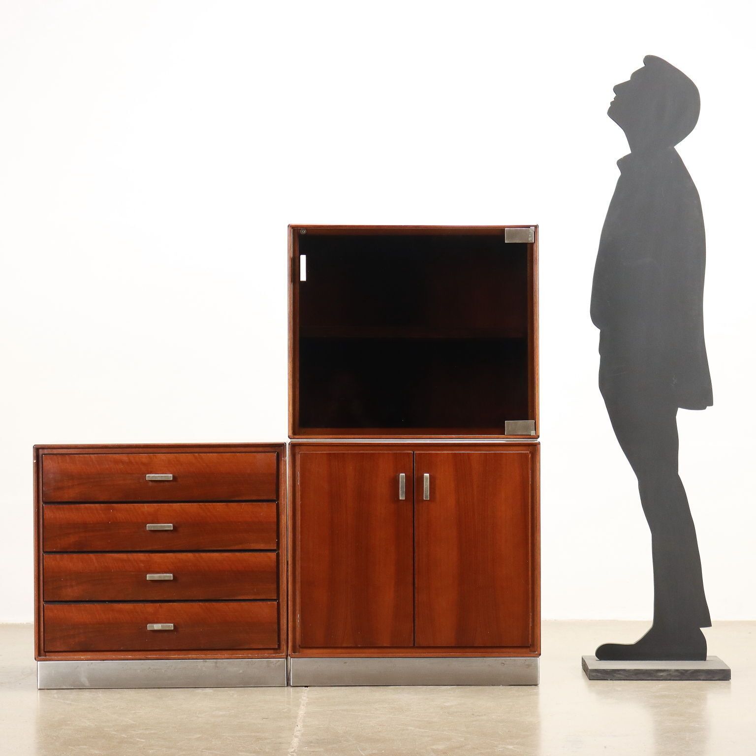 Meuble de salon Formanova en aluminium, années 1970, modernisme photo furniture