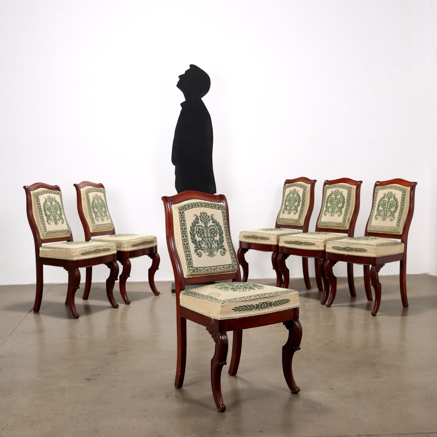 Antieke stoelen Louis-Philippe mahonie Frankrijk 19e eeuw photo for sale