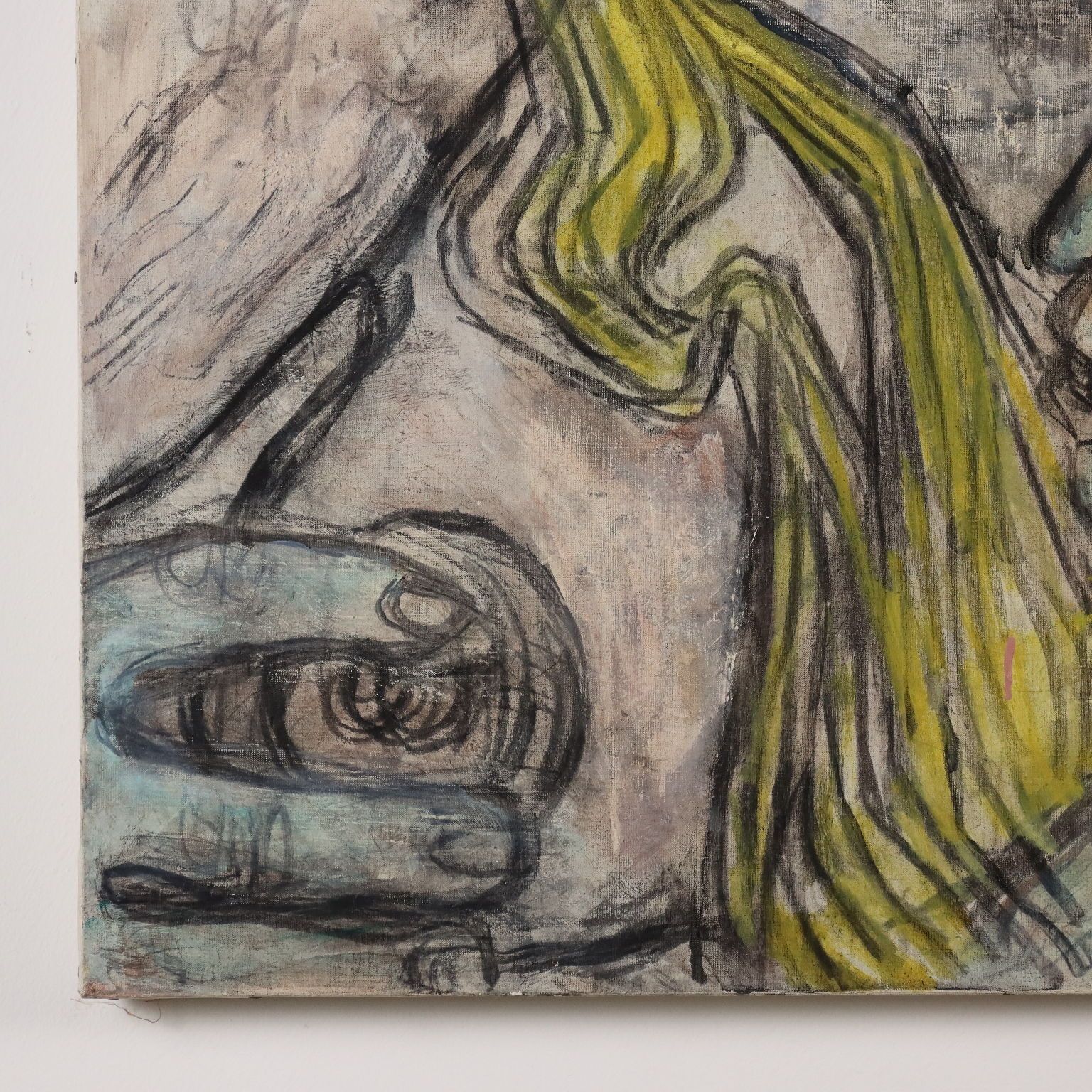 Figures Of Lovers Contemporary Painting Signed Orazi 1975 photo vinterior