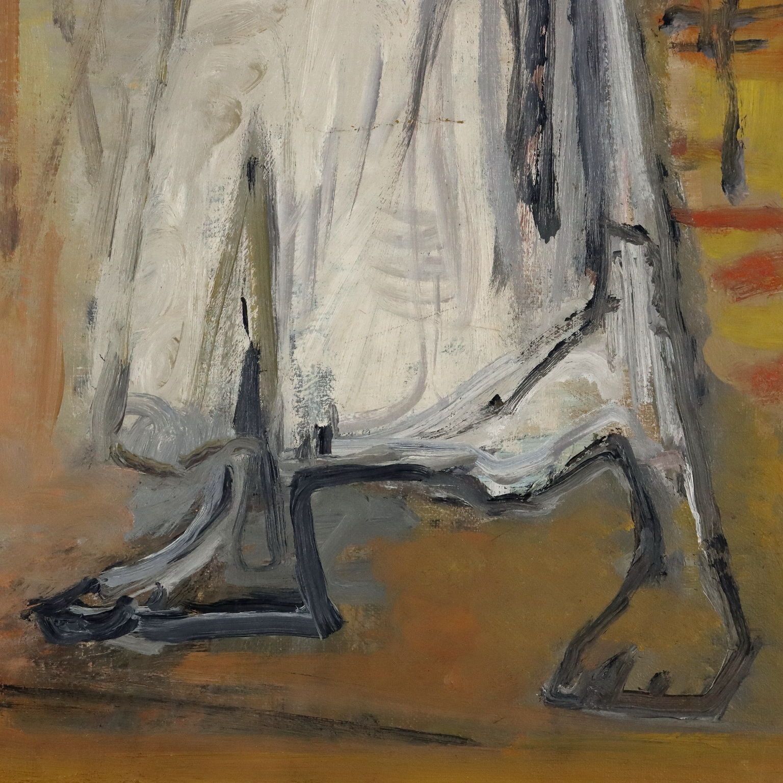 Peinture moderne, femme paysanne mexicaine, signée Orazi, 1956 photo vinterior