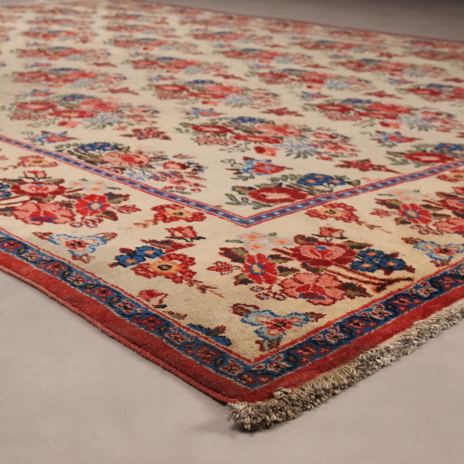 Antique Asian Carpet Cotton Wool Heavy Knot Handmade 142 X 102 In photo 270.0