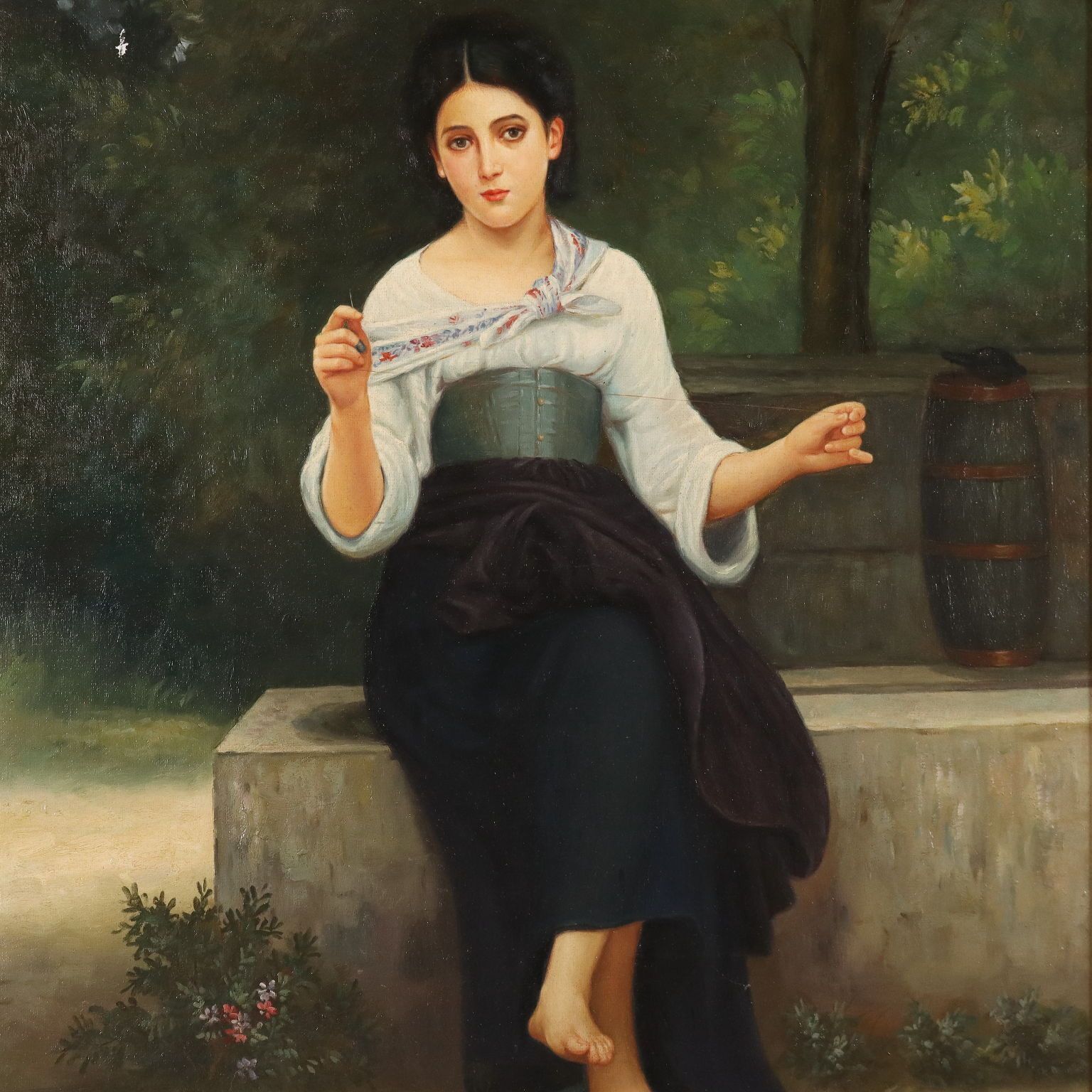 Antique Painting Copy From A. William Bouguereau XX Century photo for sale