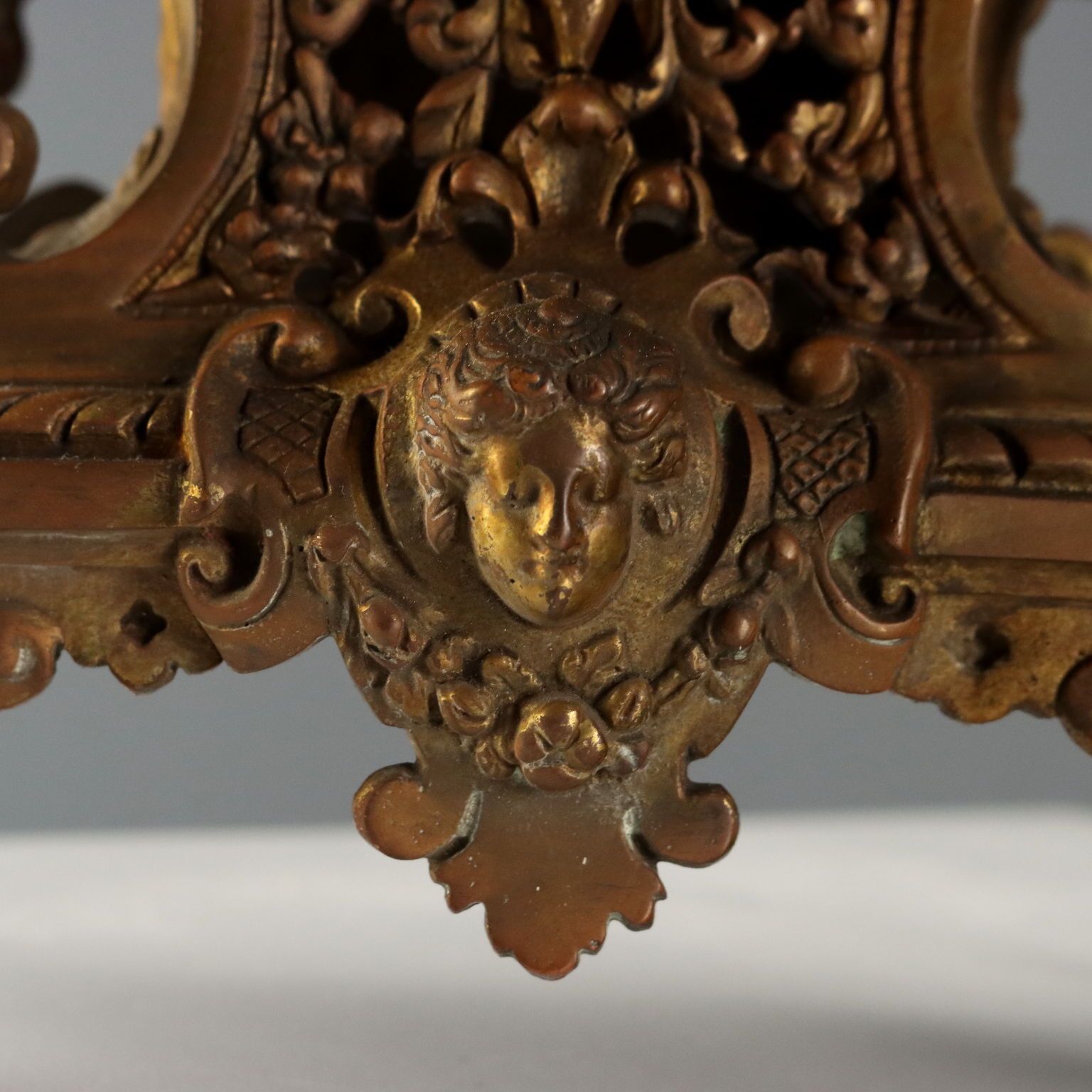 Antique Eclectic Style Clock Bronze France XIX Century photo buy