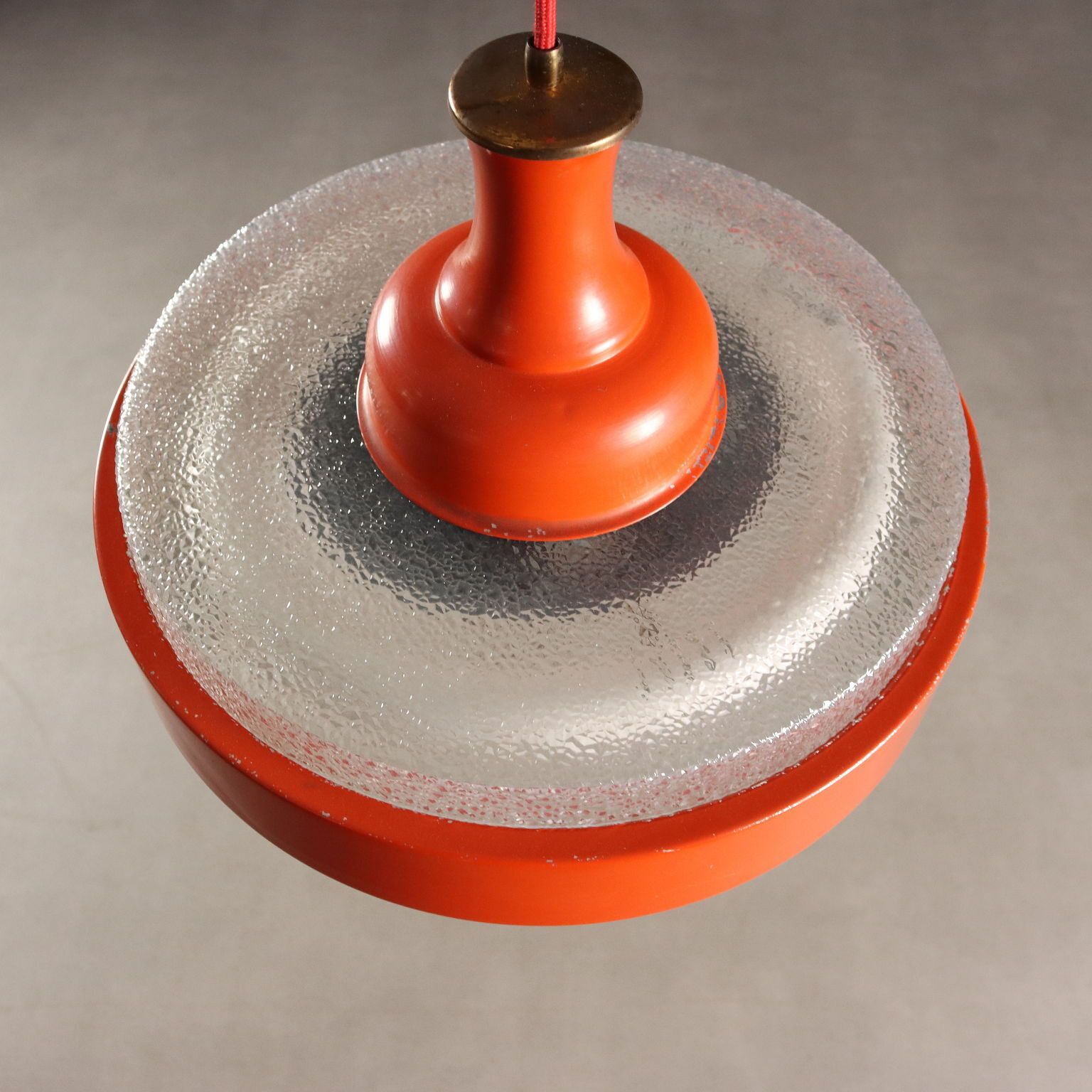 Lustre vintage en aluminium, design italien, années 1960-1970 photo vinterior