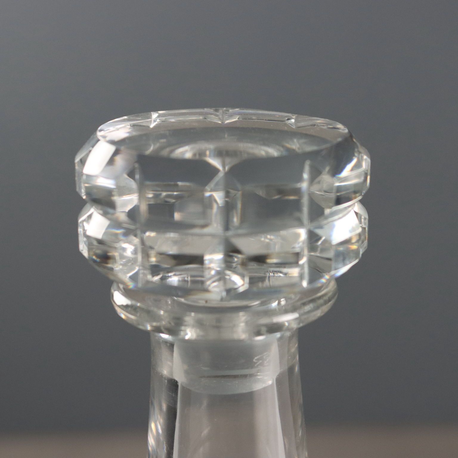 Vintage Baccarat Crystal Bottle France XX Century photo for sale