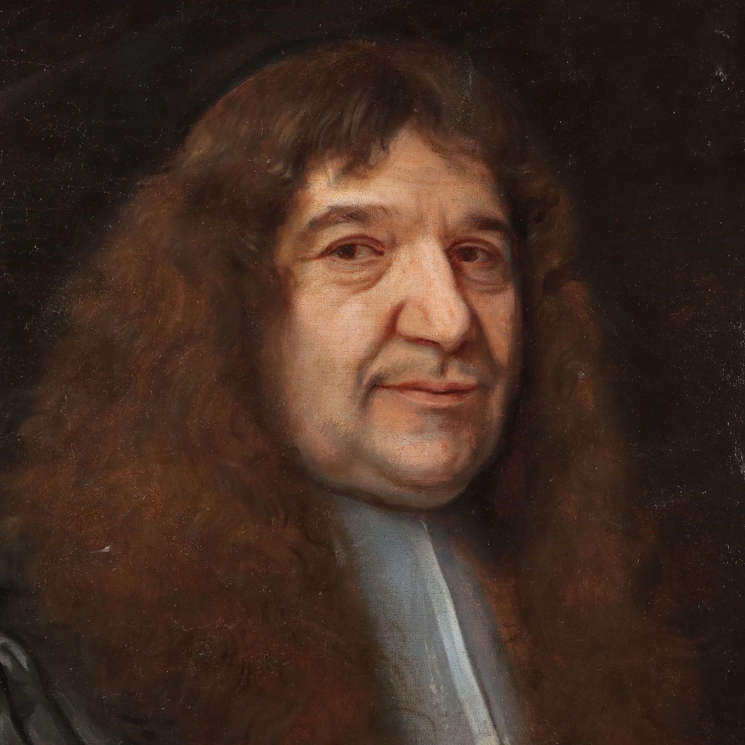 Antique Painting Portrait Attributable To John Greenhill XVIII Century photo Art