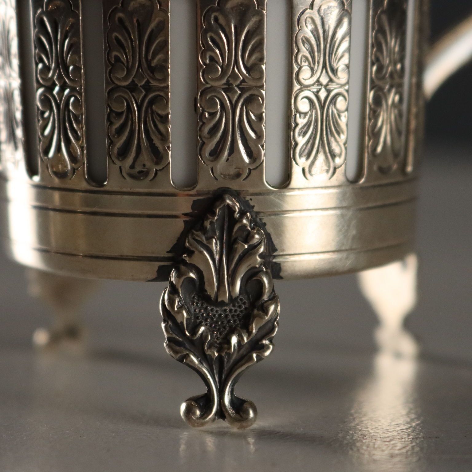 Antique Coffee Cups Silver And Porcelain Heinrich Manufactory '900 photo vinterior