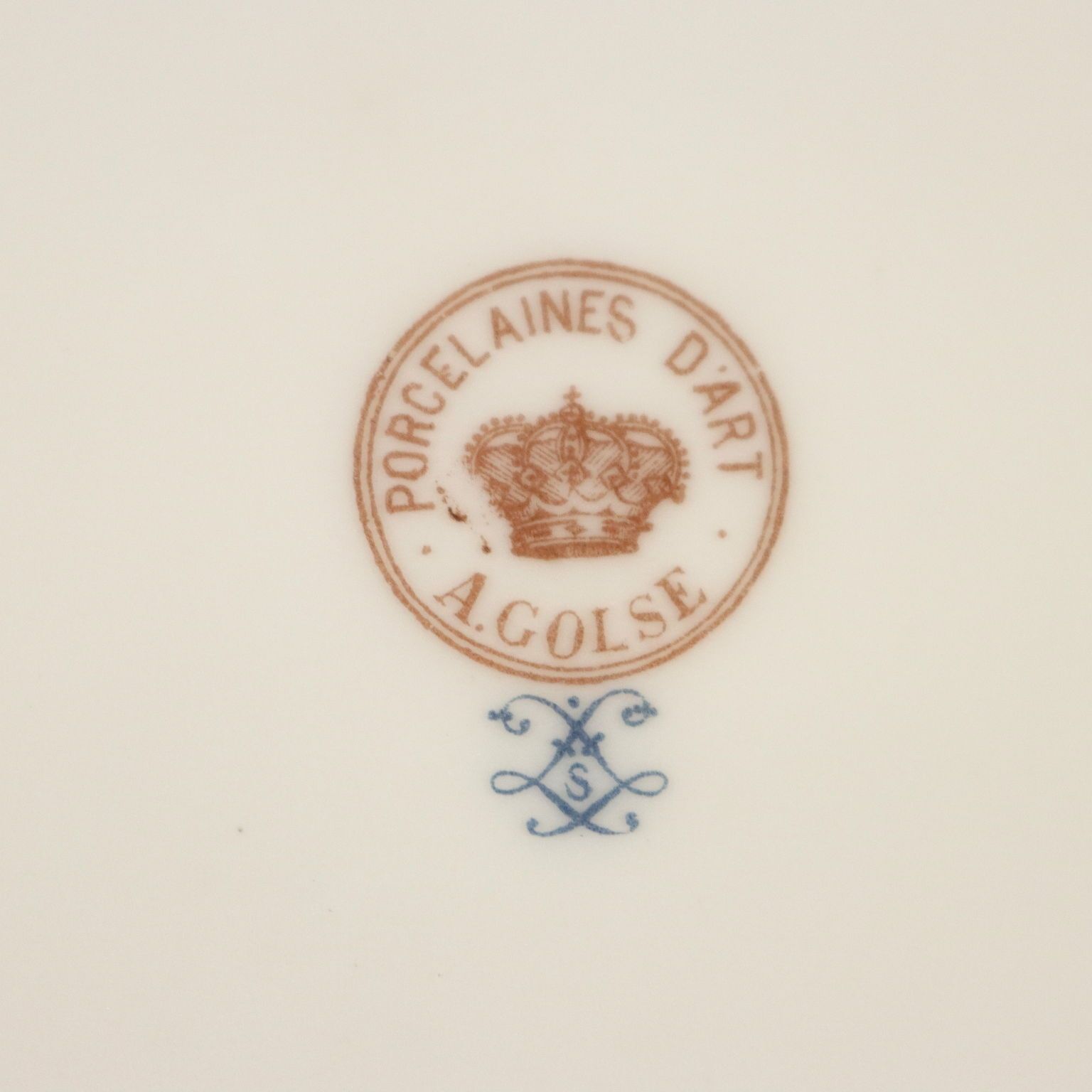 photo for sale Andrè Golse Limoges Pastry Cake Service France XIX XX Century