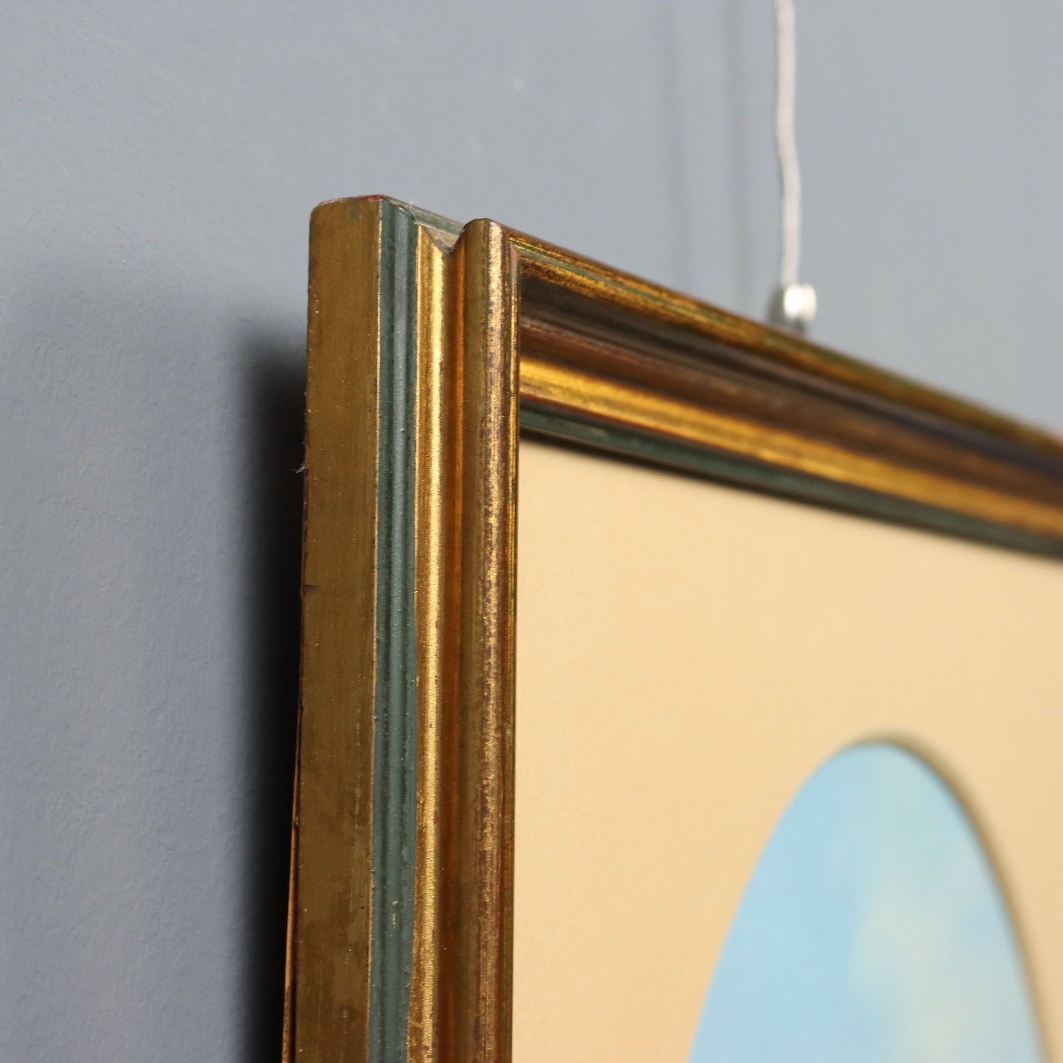 photo for sale Peinture moderne, Aperçu de mer, tempera sur carton, XXe siècle