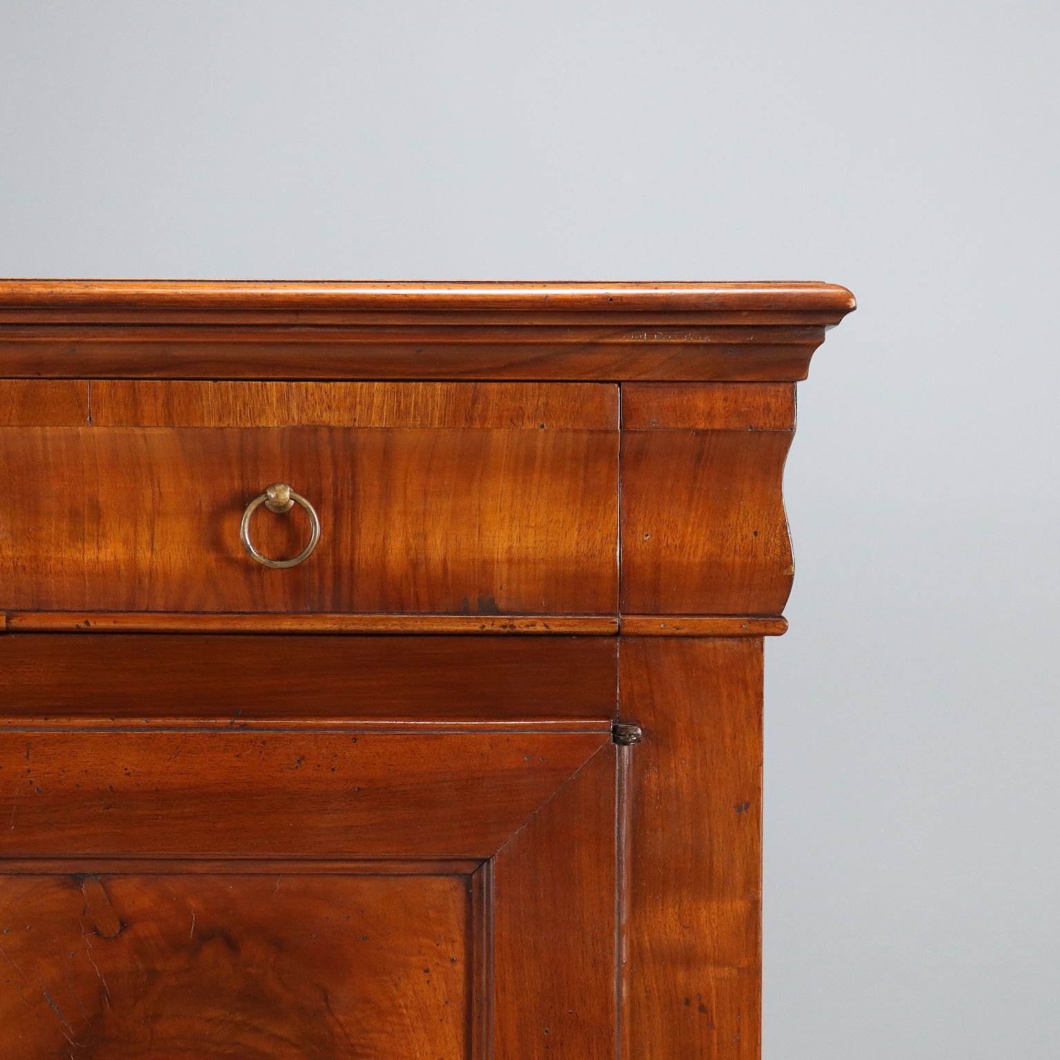 Antique Cupboard Walnut Fir Italy XX Century photo vintage