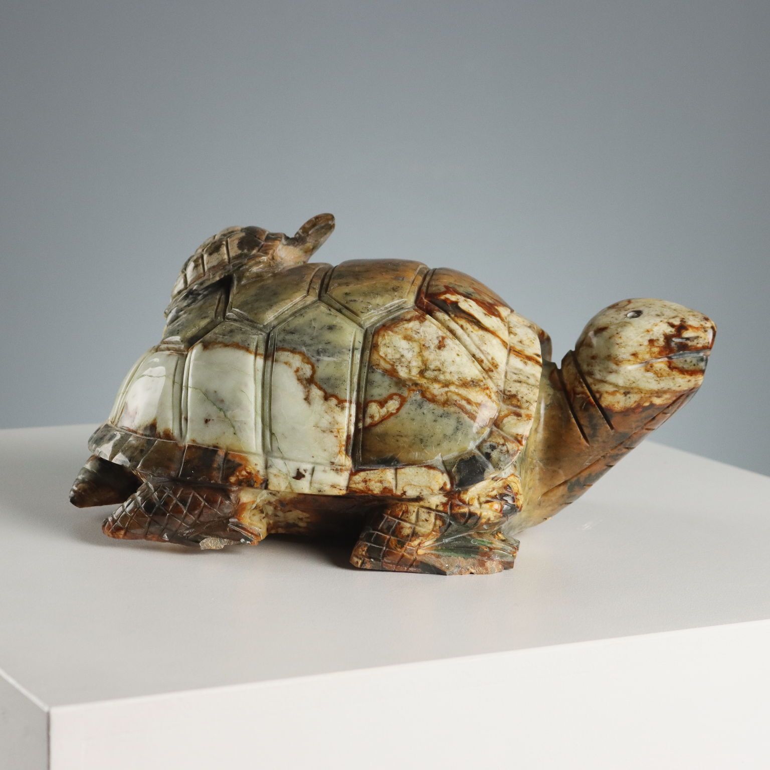 Modern Sculpture Turtle Hard Stone Italy XX Century