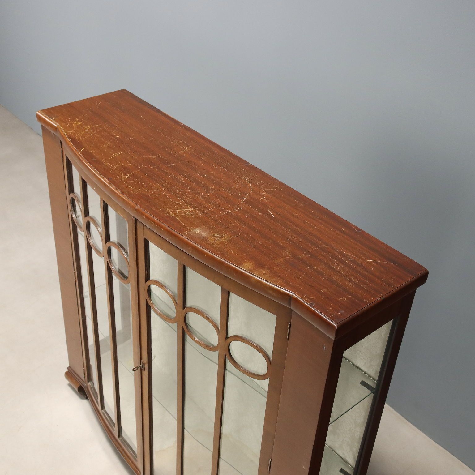 photo for sale Showcase Art Déco Mahogany Veneer Italy XX Century
