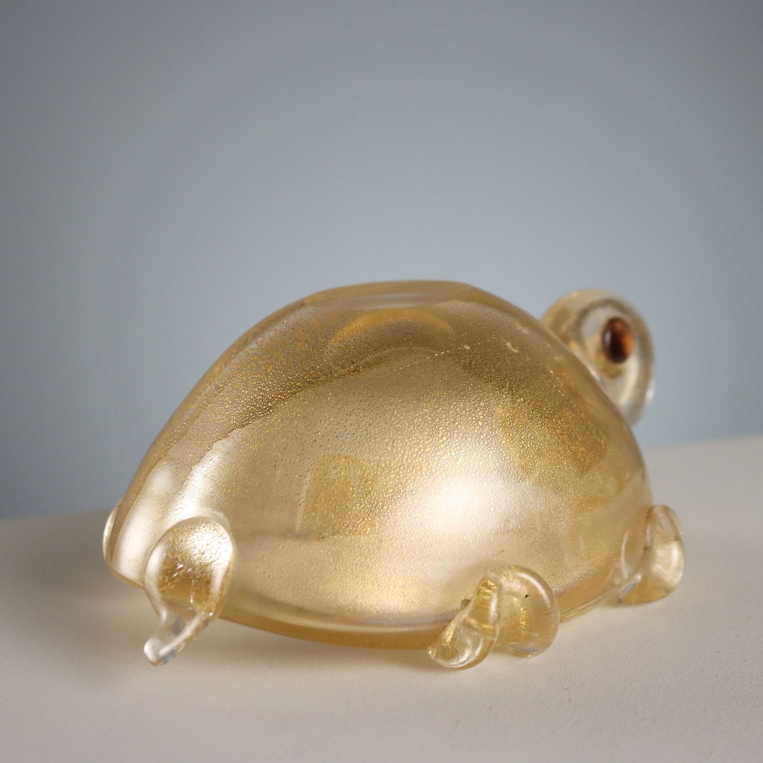 Turtle Shaped Ashtray Murano Manufacture Vintage XX Century photo vintage