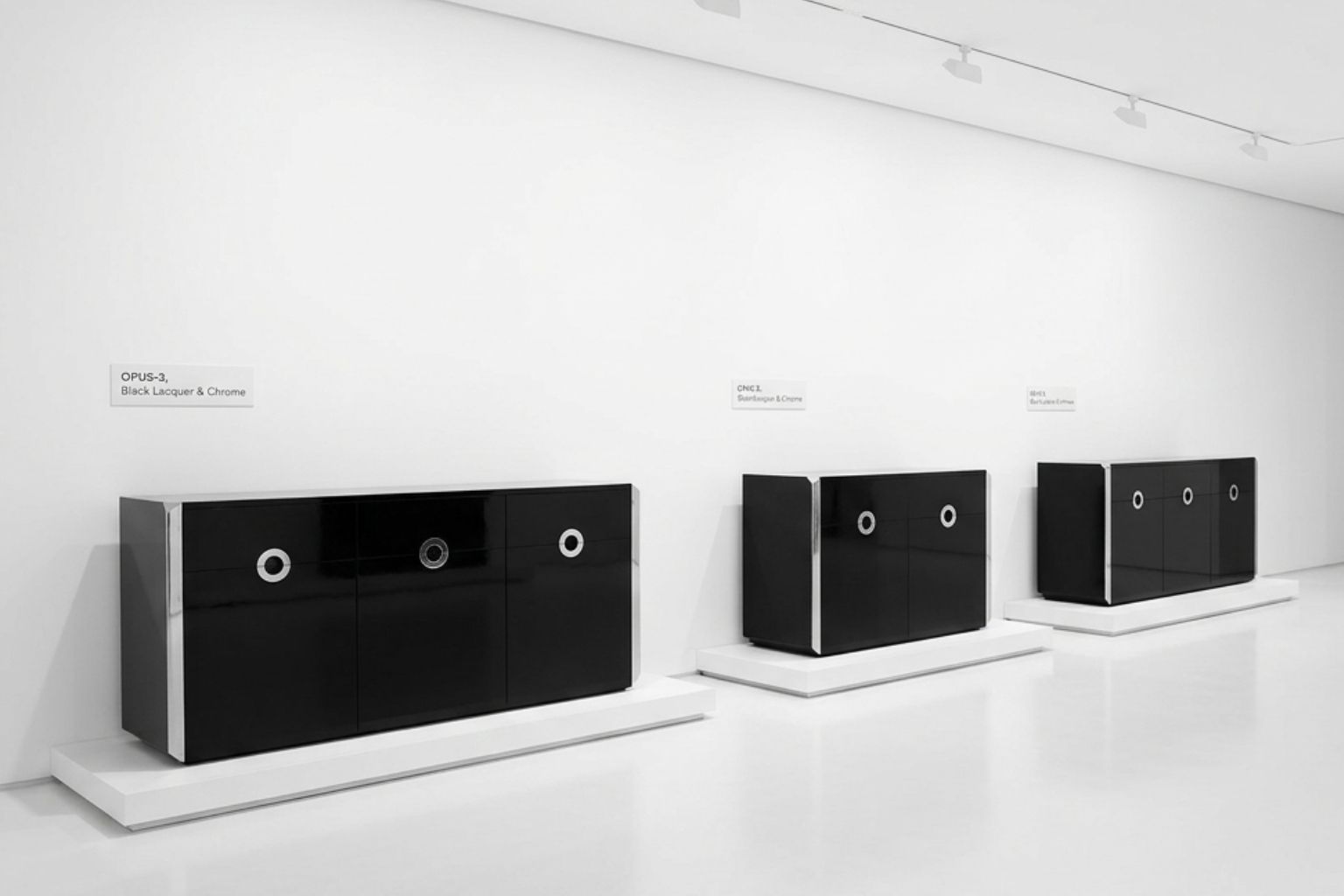 Lotto Di 3 Credenze "Alveo" Di Willy Rizzo Per Mario Sabot – Design Anni '70 photo furniture