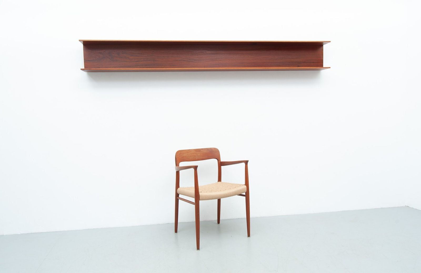 Wall Shelf In Teak By Walter Wirz For Wilhelm Renz, 1960s photo buy