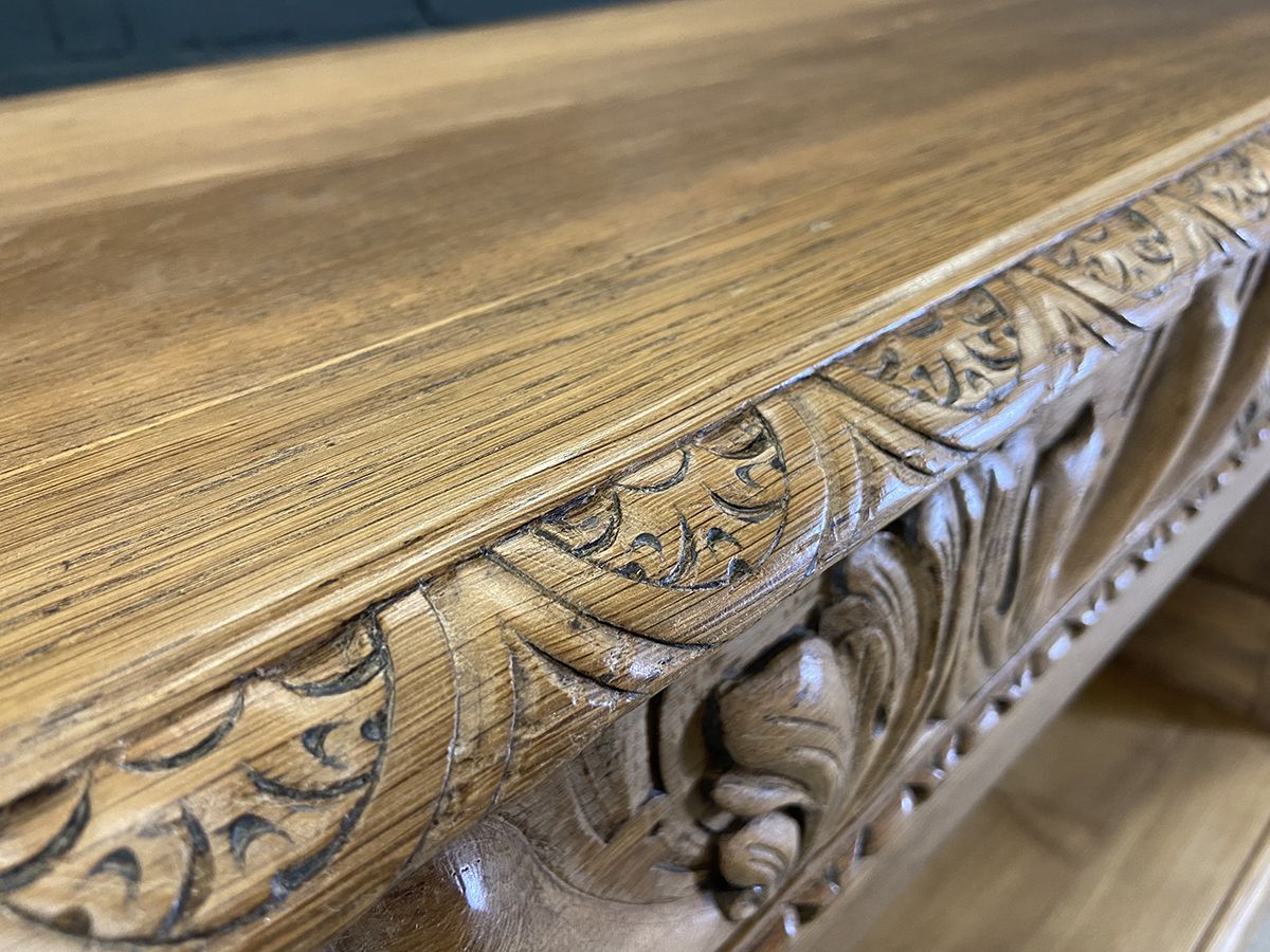 photo vinterior Antique French Oak Clerk's Counter, Circa 1890