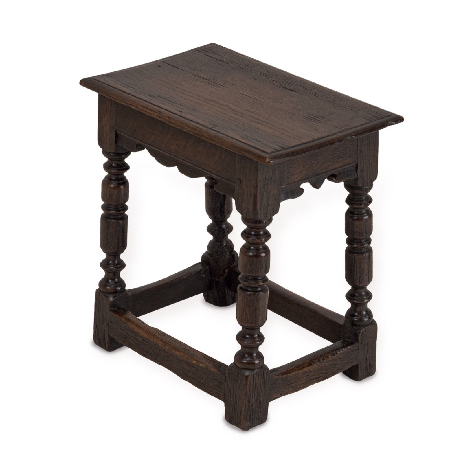 19th Century English Oak Joint Stool In The Late 17th Century Style photo furniture
