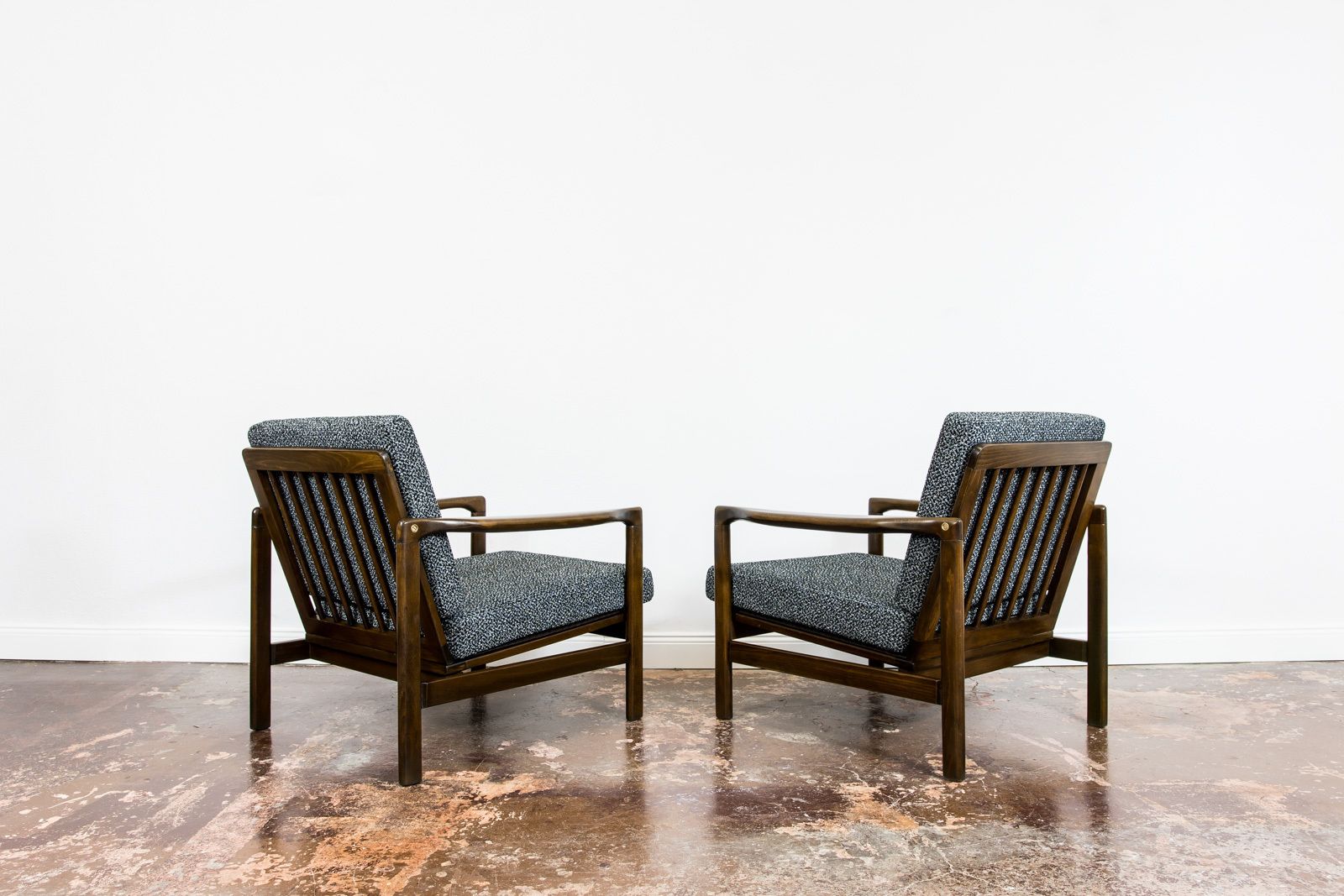 Mid-Century Modern fauteuils van Zenon Bączyk, ca. jaren 1960, set van 2 photo vintage
