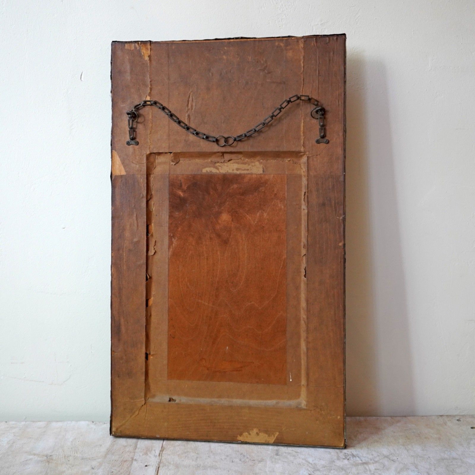 photo furniture Art Nouveau Embossed Metal Frame Mirror Alfred Louis Achille Daguet