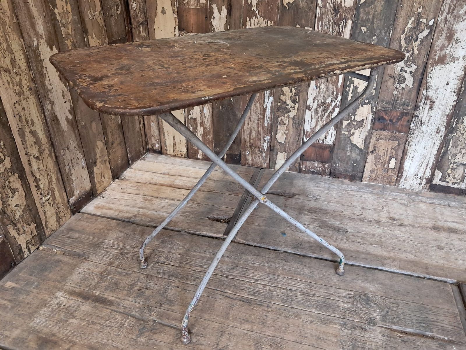 365.0 French Folding Bistro Table, 1940s photo