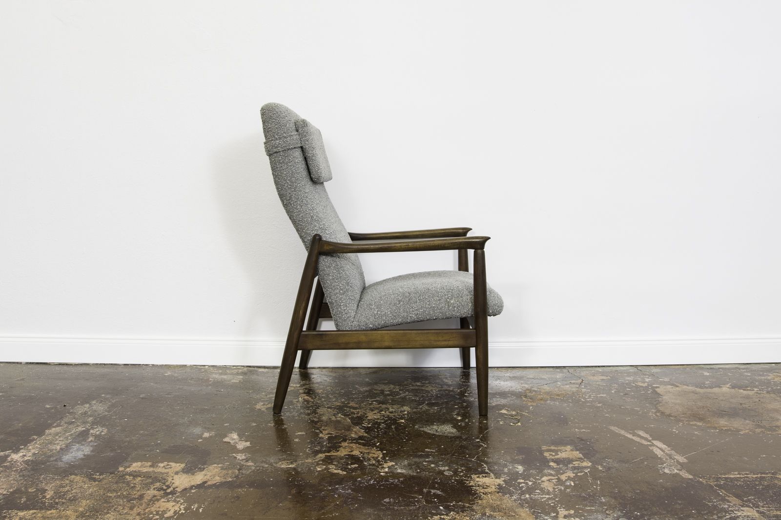 Mid-Century fauteuil met hoge rug van Edmund Homa, GFM, Polen, jaren 1960 photo vinterior