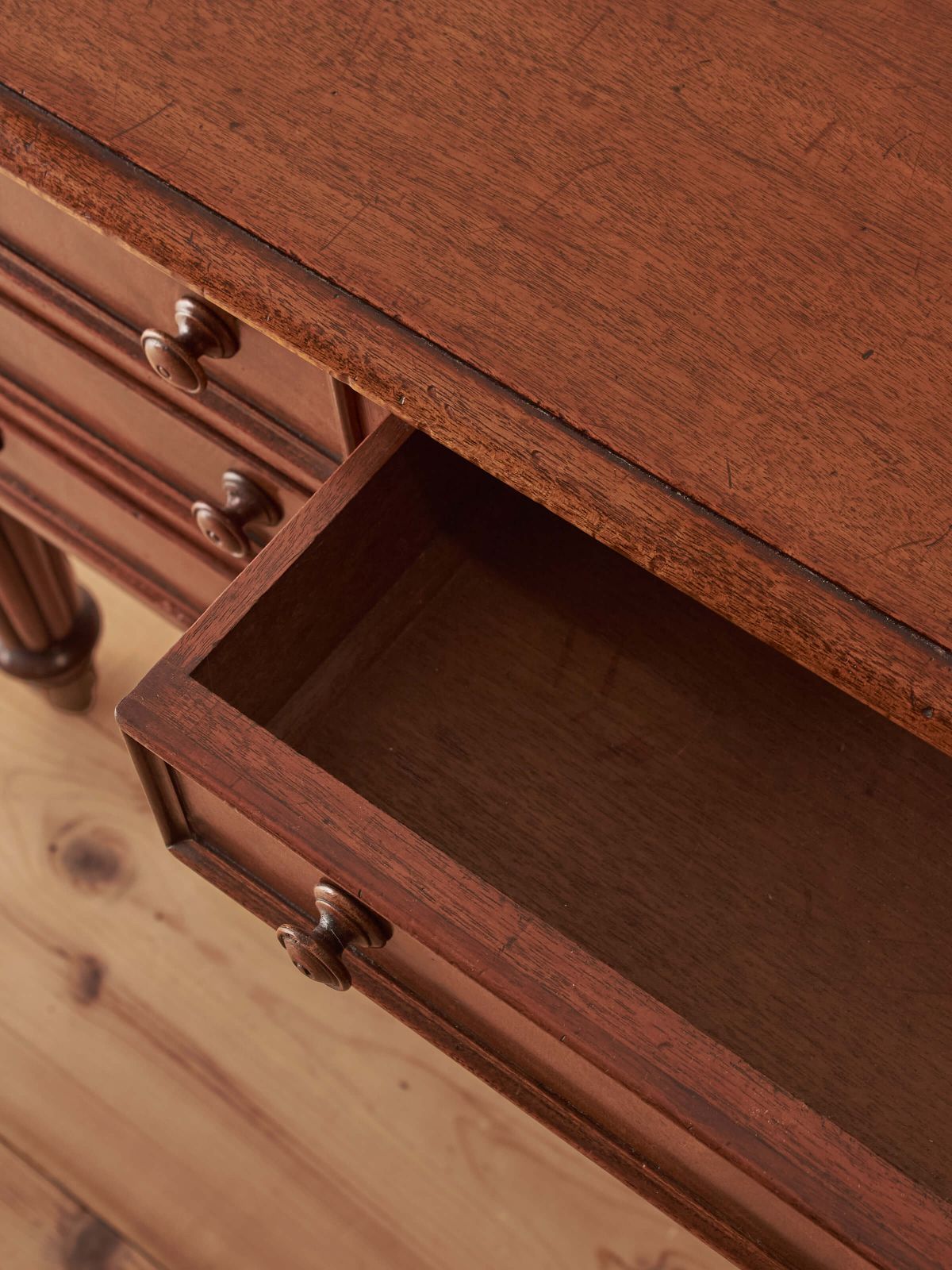 Victorian Mahogany Desk On Castors By T.H.Filmer photo 2400.0