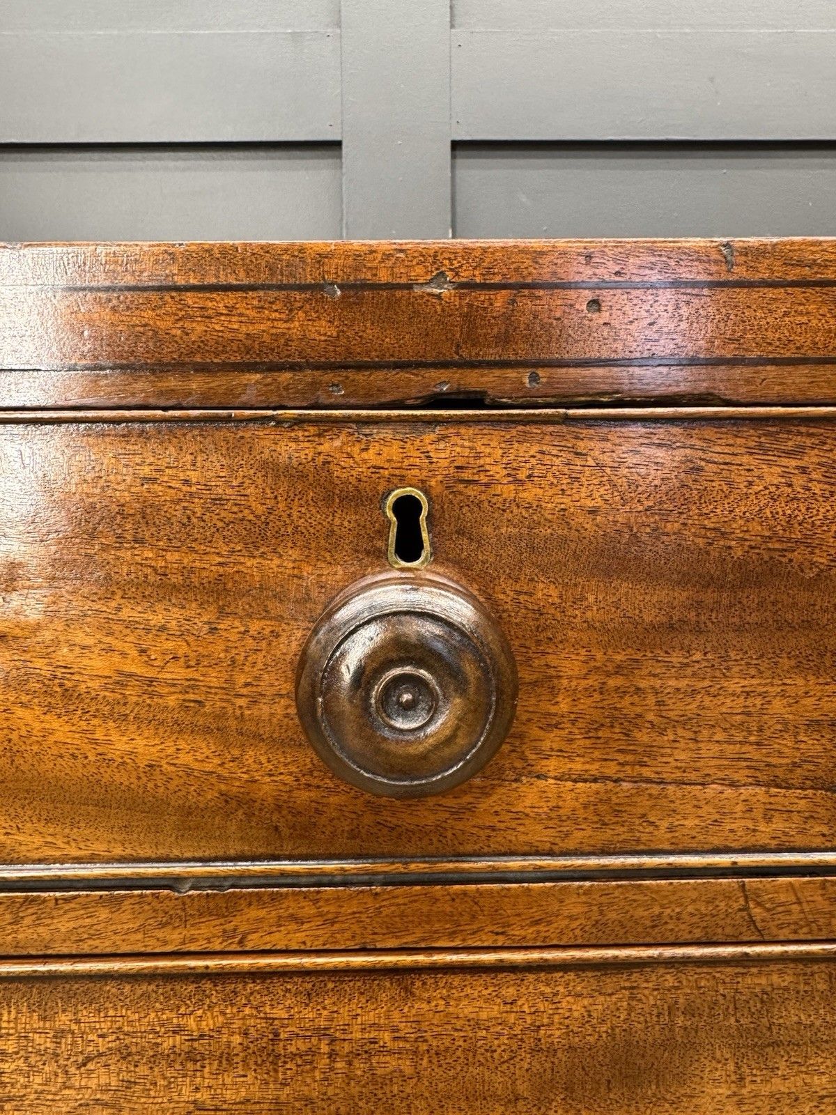 photo buy Georgian Mahogany Chest Of Drawers Antique Bedroom Clothes Storage