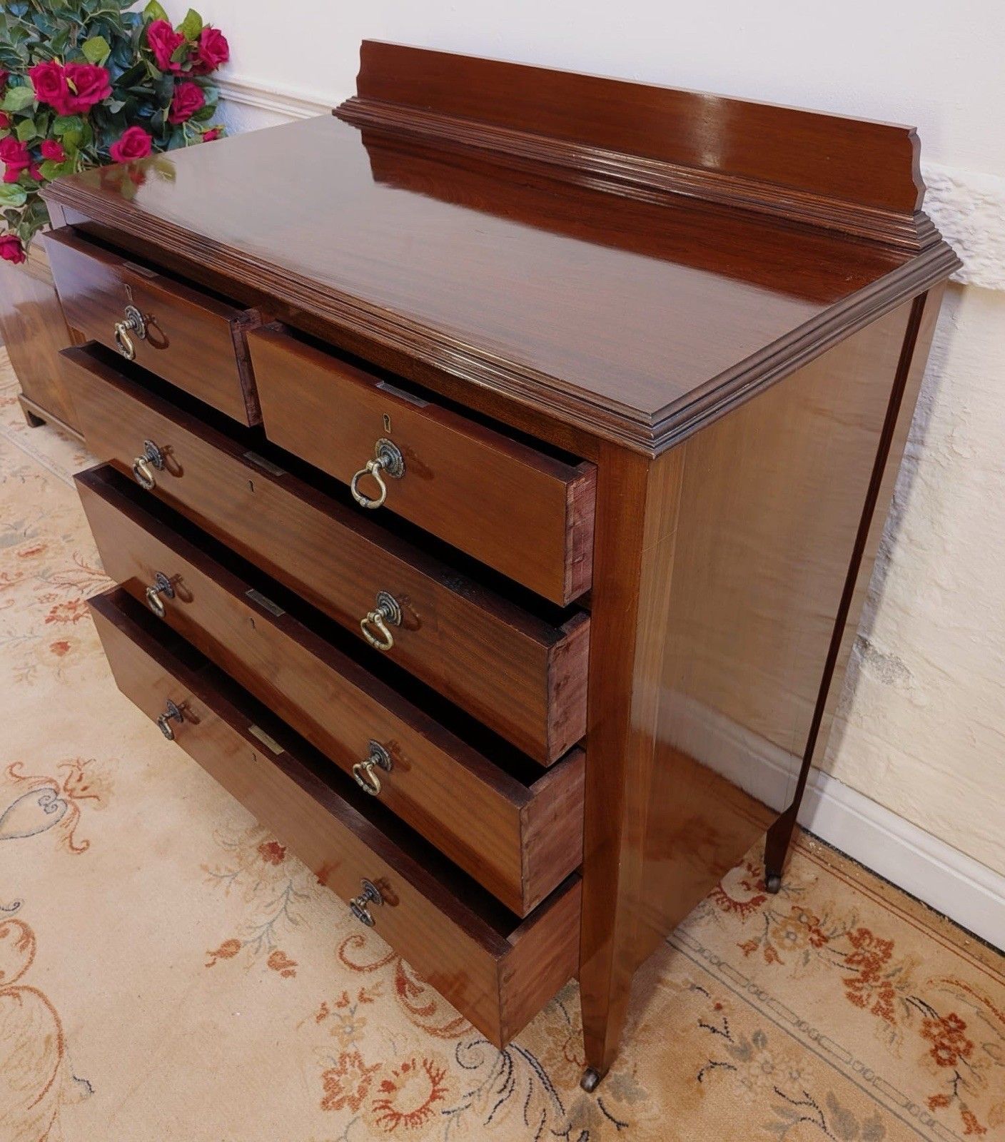 photo furniture Edwardian Mahogany Chest Of 2 Over 3 Drawers