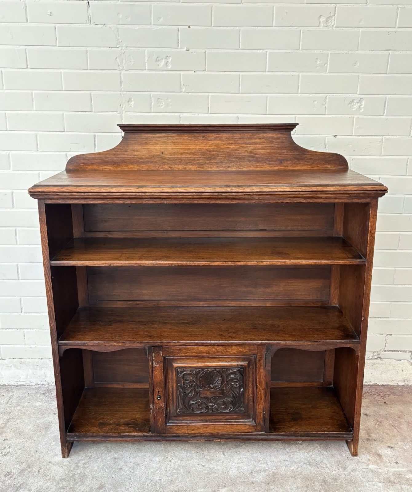 A Very Nice Late 19th Century, Early 20th Century Open Oak Bookcase. photo furniture